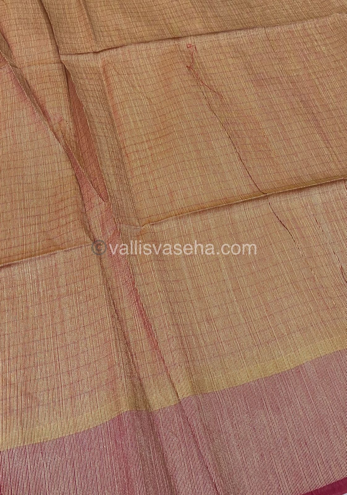Semi Raw Silk - Lakshadeepam Design Weaving - VVRS004