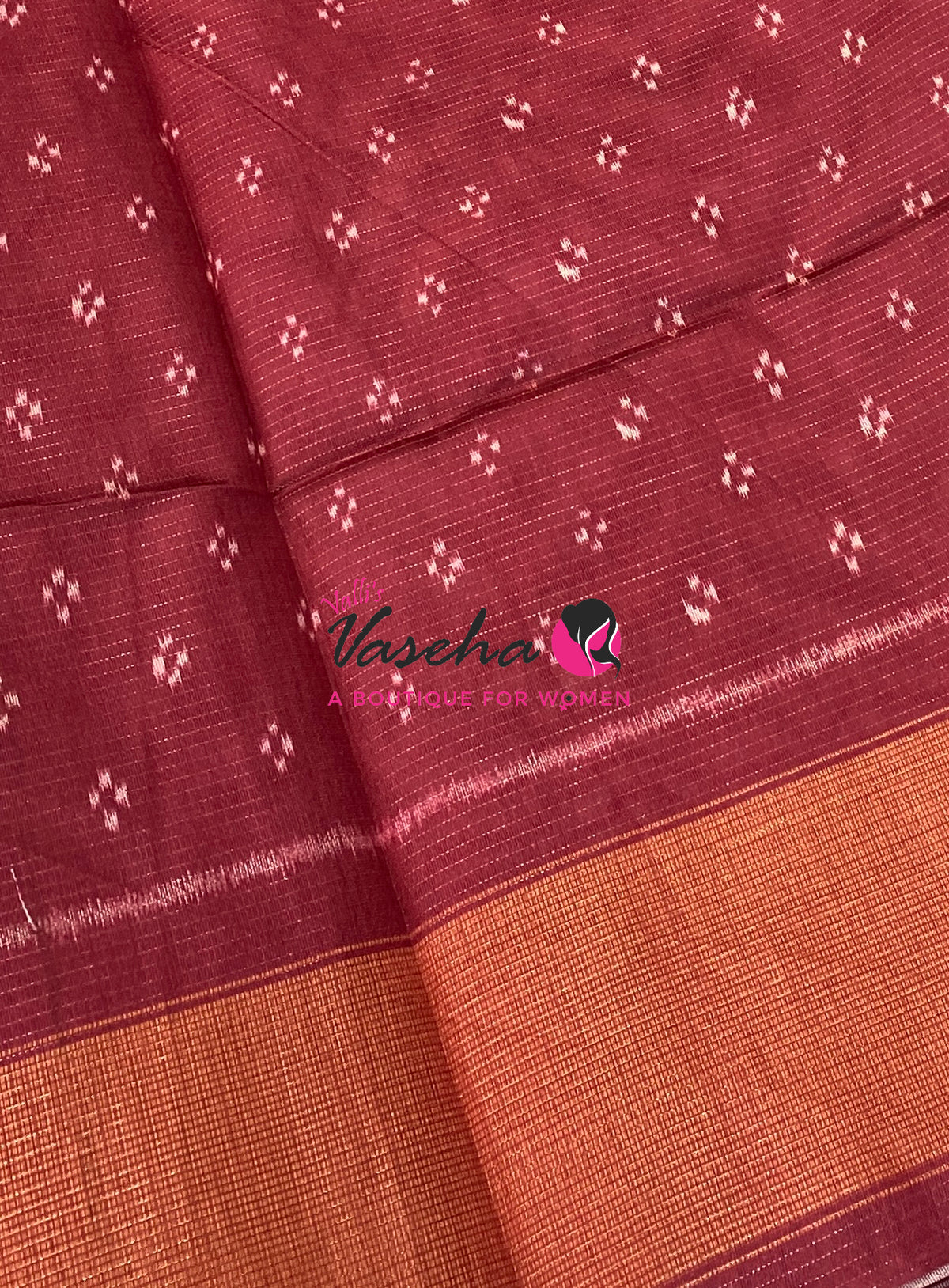 Art Tussar / Art Silk - Wine & Maroon Shade - VVATS006