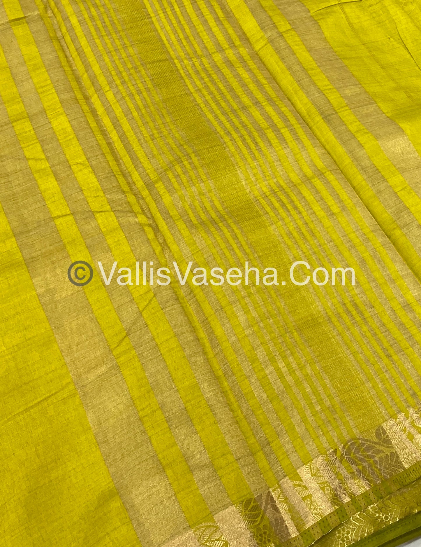 Semi Tussar Silk - Mehandhi Green Shade - VVSTS003