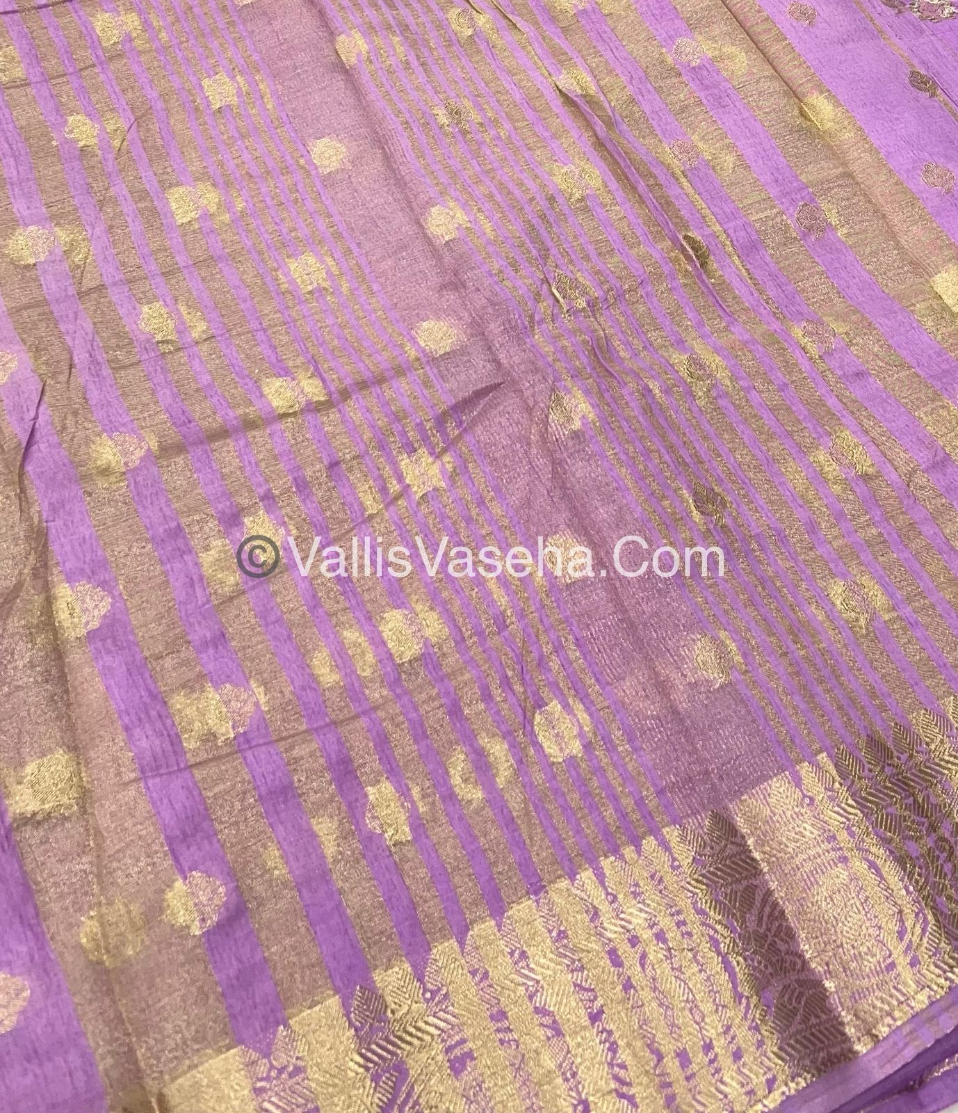 Semi Tussar Silk - Lilac / Light Lavendar - VVSTS024
