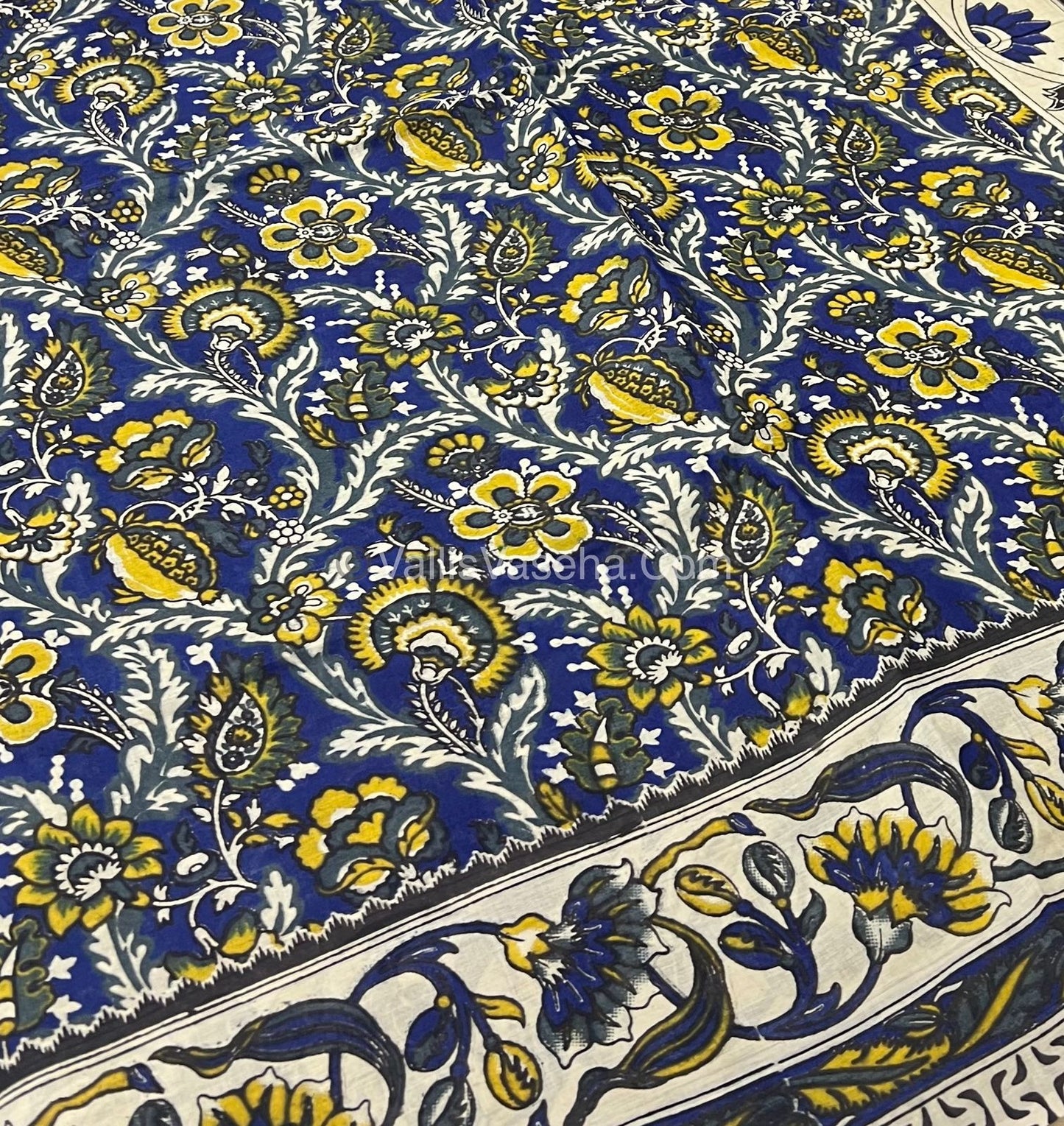 Pure Kalamkari Cotton Saree - VVPKC002