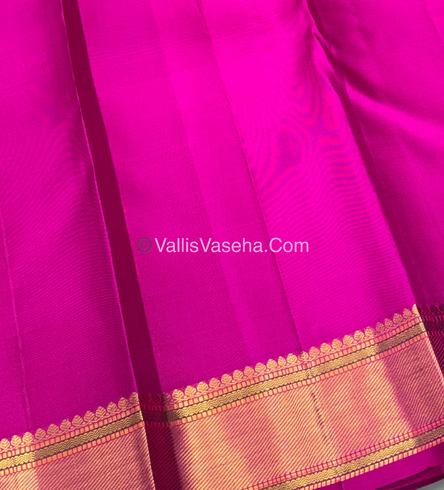 Pure Vintage Korvai Kanchipuram Silk Saree - Purple & Pink Combo - VVPS021