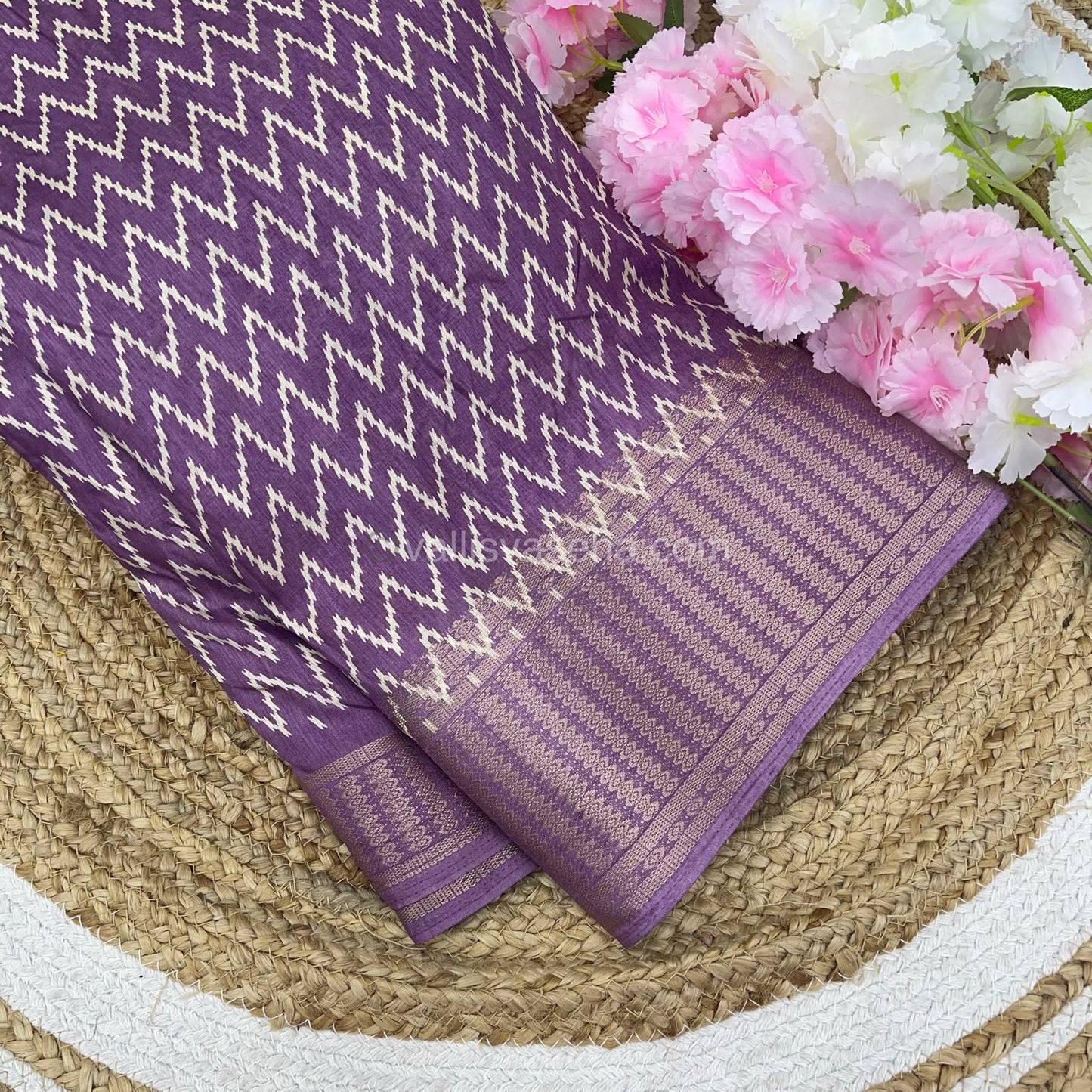 Semi Binny Silk - Purplish Pink Shade - VVSBS002