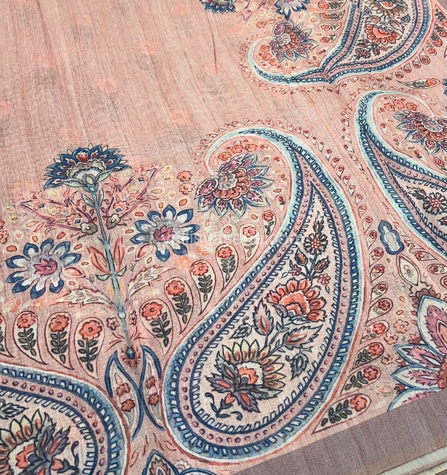 Semi Chanderi Saree - Digital Printed - VVSCD001