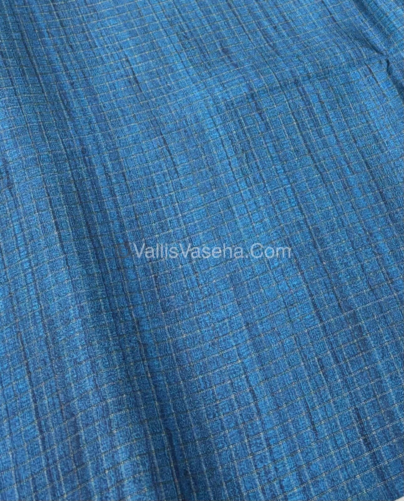 Art Tussar / Art Silk - Purple & Blue - VVATS002