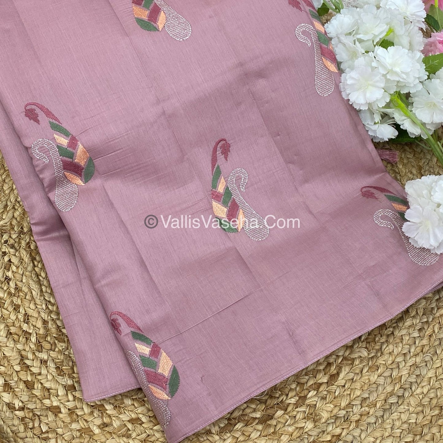 Butter Silk - Onion Pink & peacock Blue Combo - VVBS002