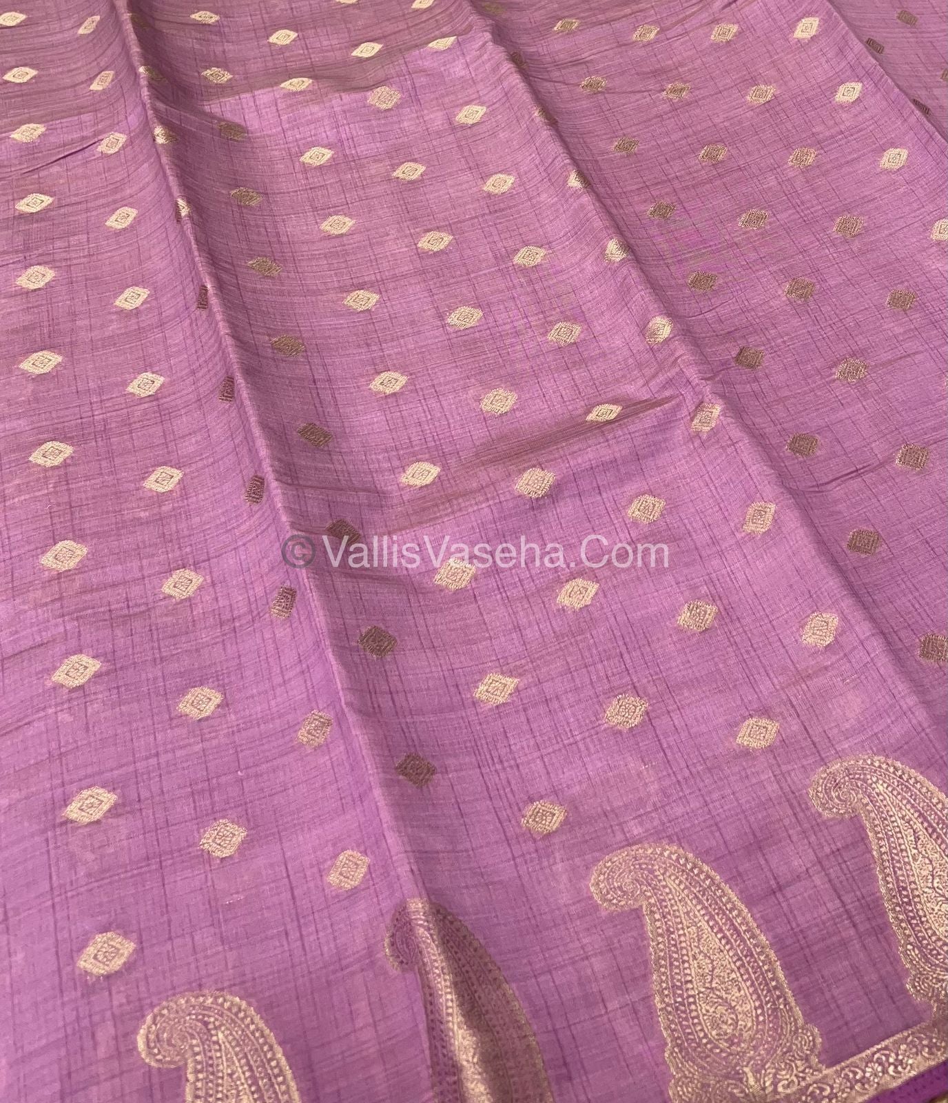 Semi Tussar Silk Saree - Onion Pink shade - VVSTS010