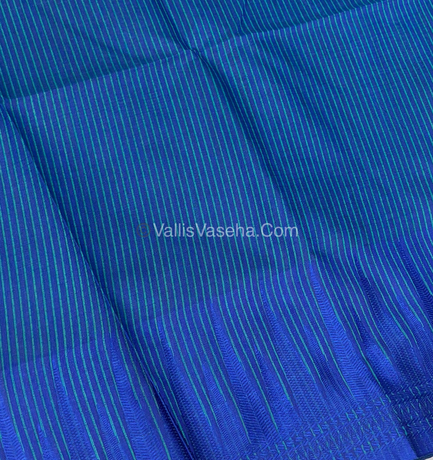 Semi Raw Silk - Blue With Blue Shade - VVRS007