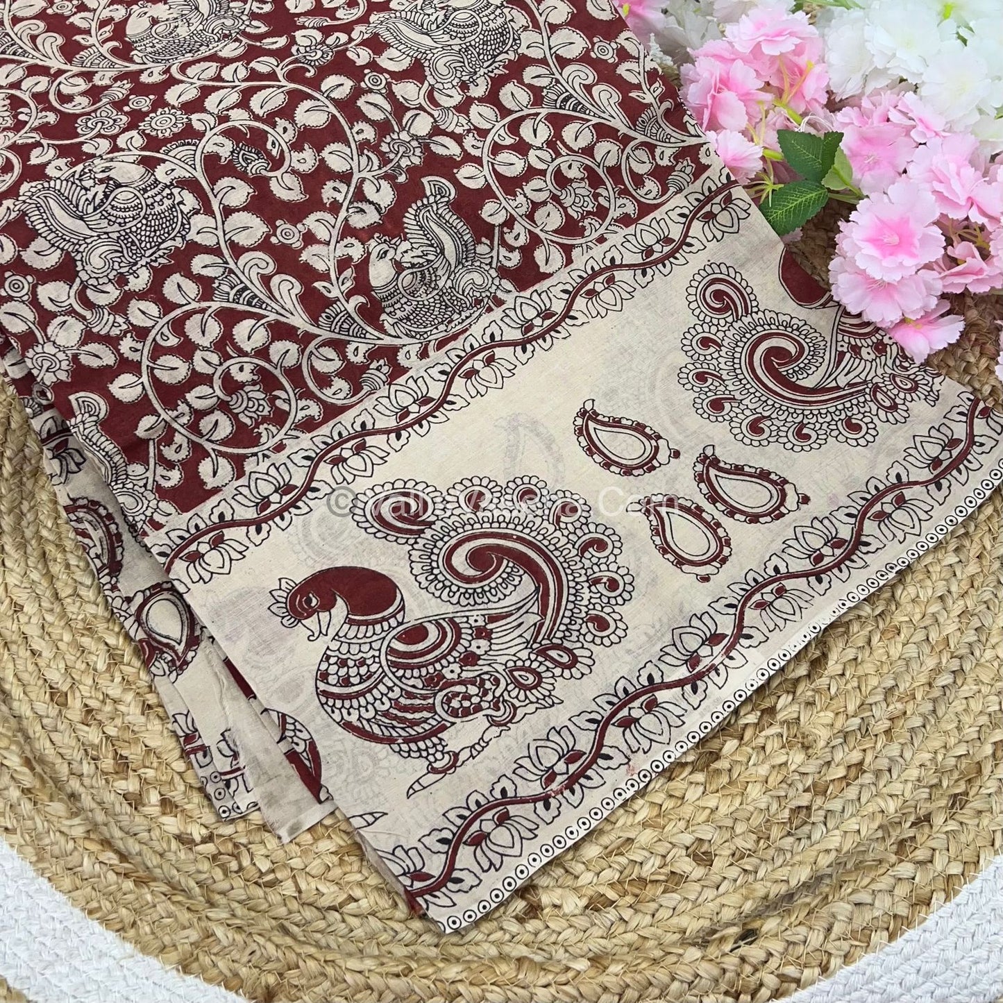 Pure Kalamkari Cotton Saree - VVPKC002