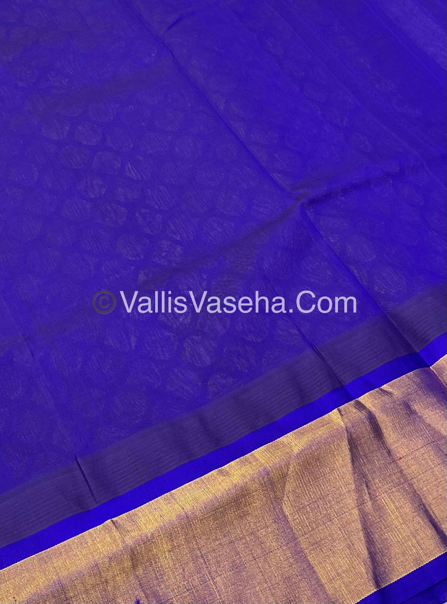 Pure Korvai Silk Cotton Saree - Temple border - VVKSC001