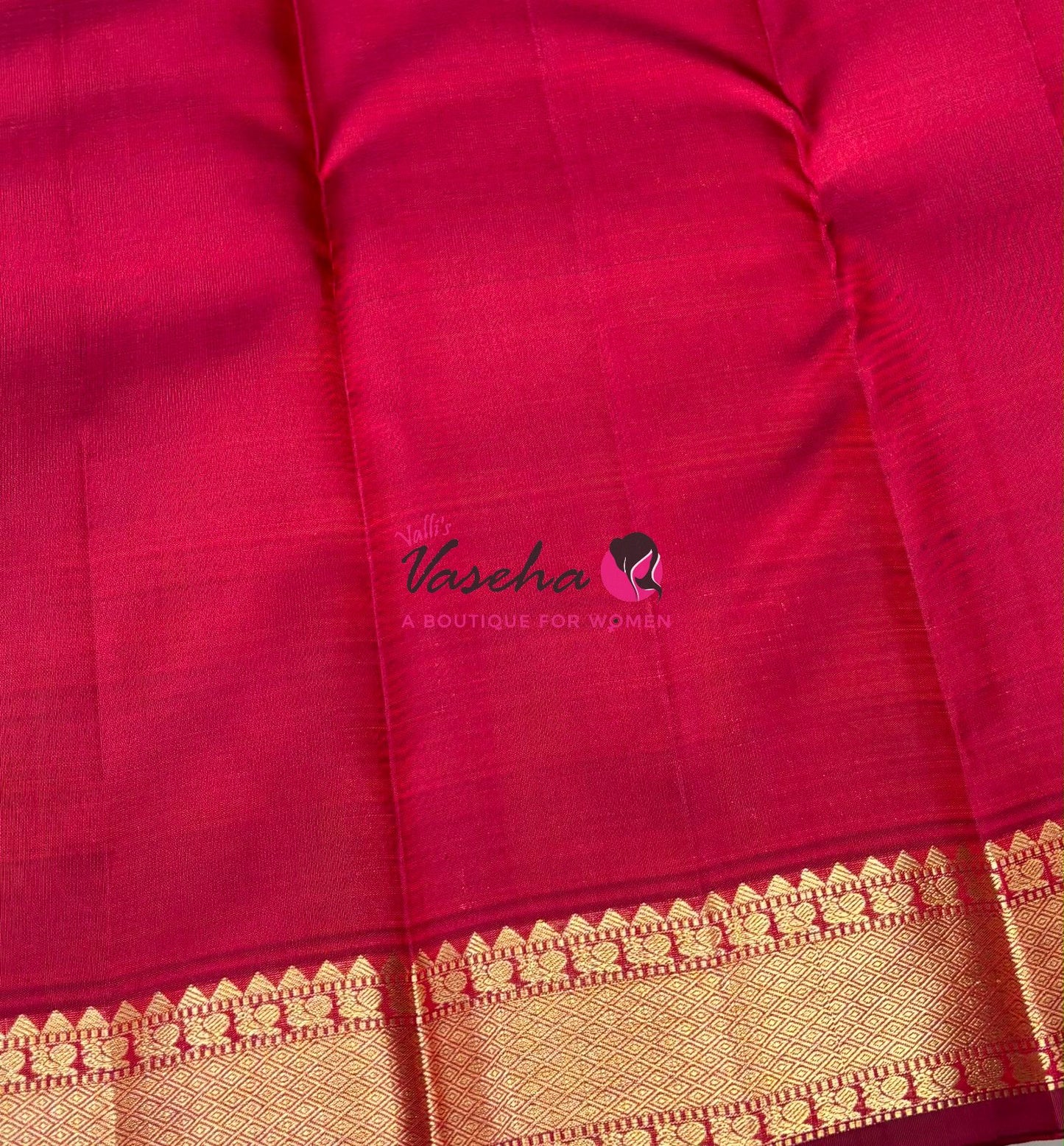 Pure Kanchipuram Silk Saree - Maroon Shade - VVPS056