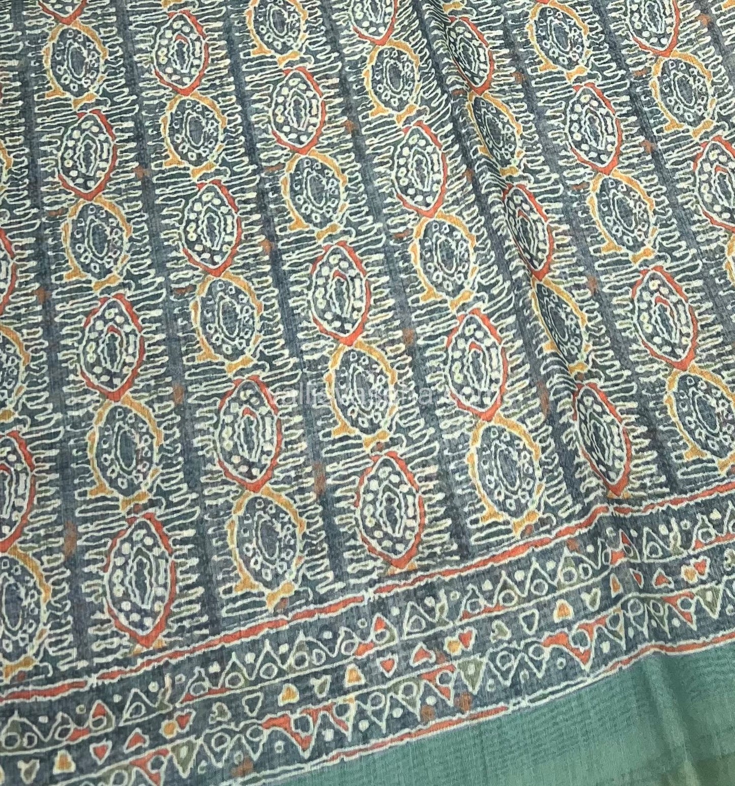 Semi Chanderi Saree - Digital Printed - VVSCD001
