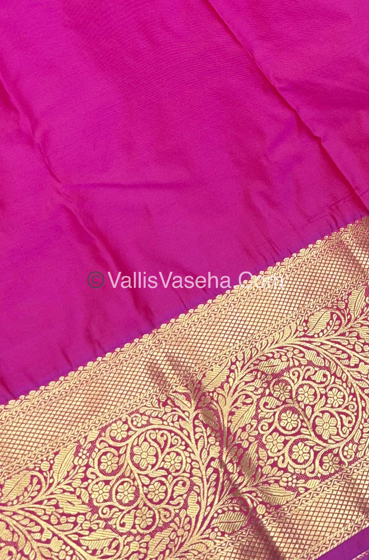 Semi Kanchipuram Silk - Pink shade - Semi Bridal - VVSKS002