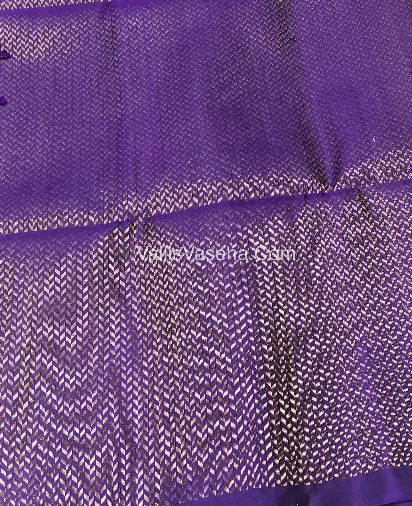 Pure Soft Silk Saree - Light weight - Border Less - Yellow & Purple - VVPSS035