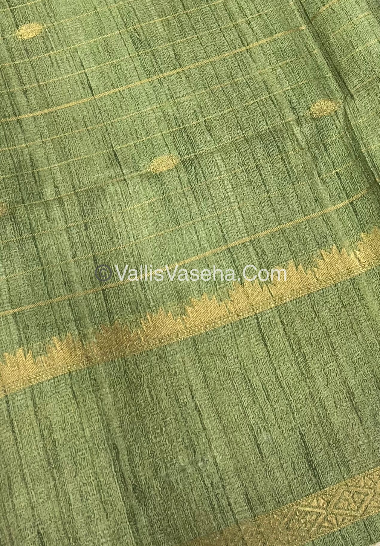 Semi Chanderi Saree - checks pattern - VVSCS004