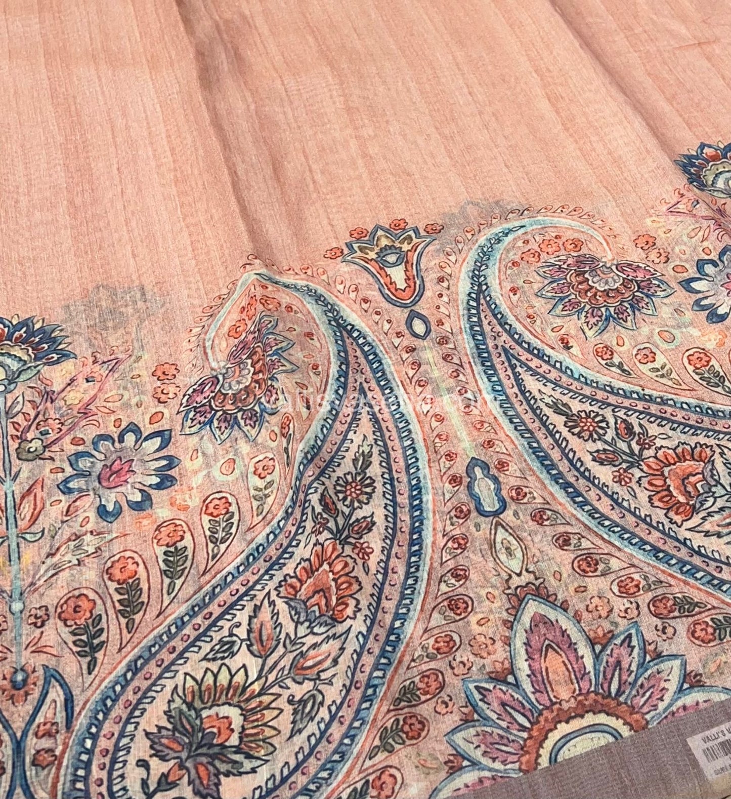 Semi Chanderi Saree - Digital Printed - VVSCD001