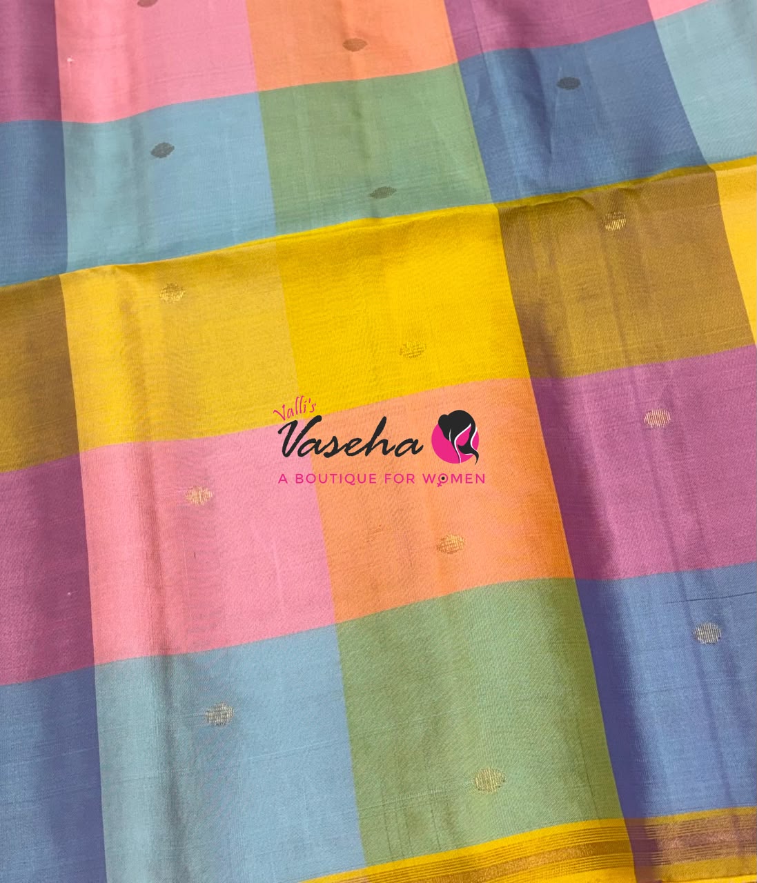 Pure Soft Silk Saree - Partly Pallu - Half & Half Saree - VVPSS088