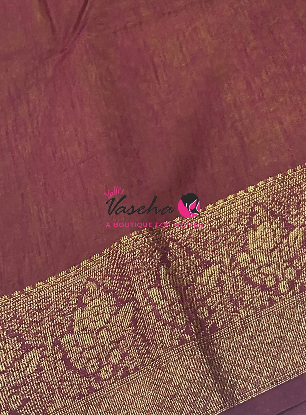Semi Jute Silk Saree - Green With Maroon Shade- VVSJS001