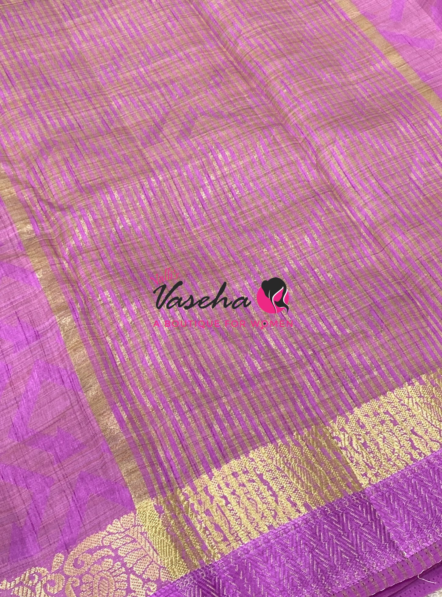 Semi Tussar Silk Saree | Lilac / Lavendar Shade |VVSTS059