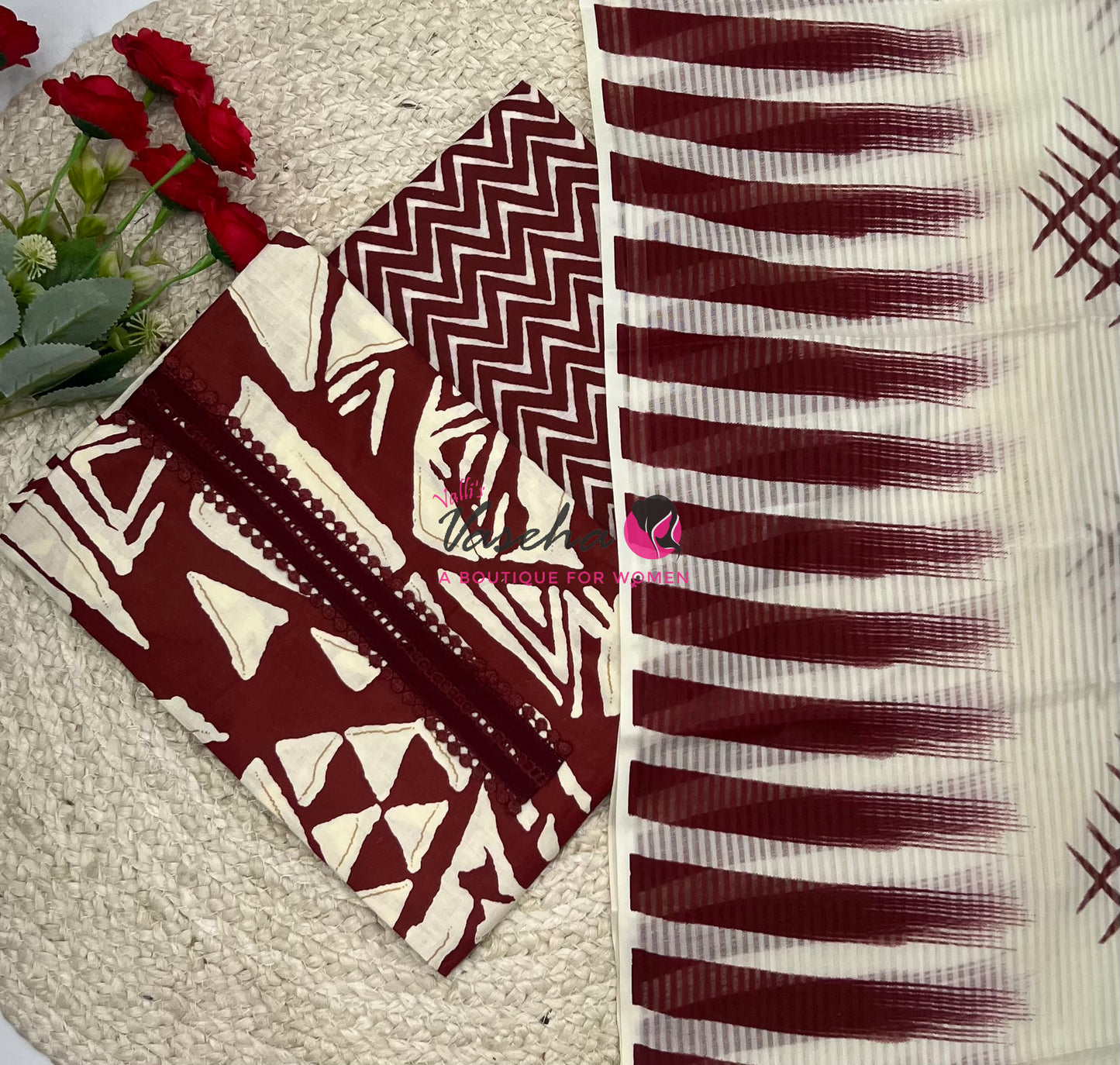 Cotton | Unstitched Material | VVUSM068
