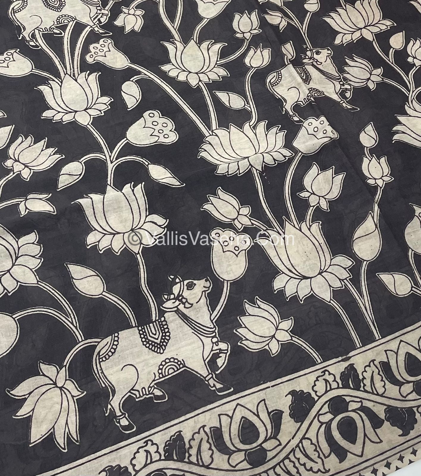 Pure Kalamkari Cotton Saree - VVPKC001
