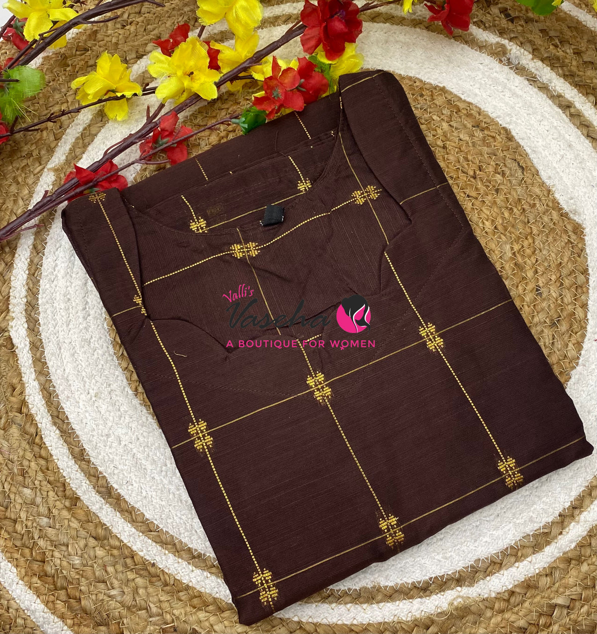 Ready Made - Semi Raw Silk - Kurti - VVSRK003