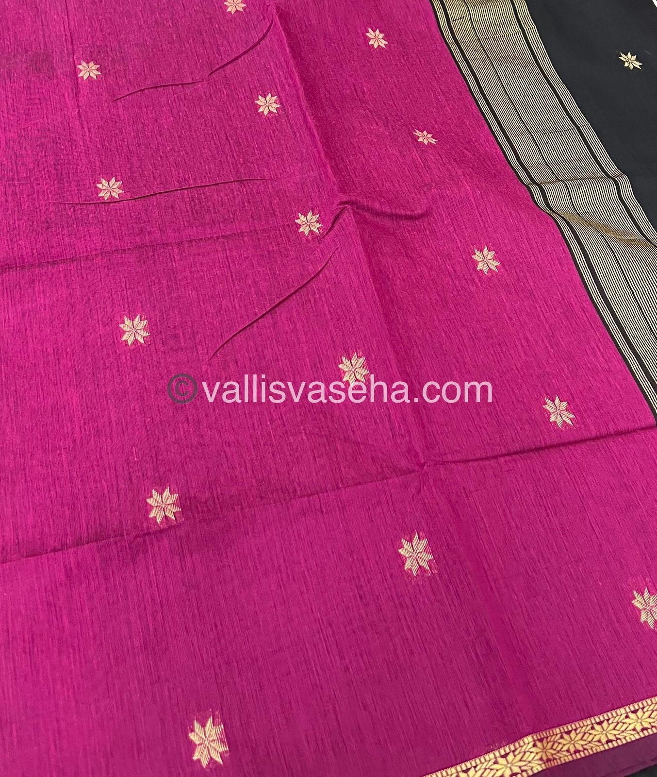 Semi Maheshwari Silk Cotton Saree - VVMSC002
