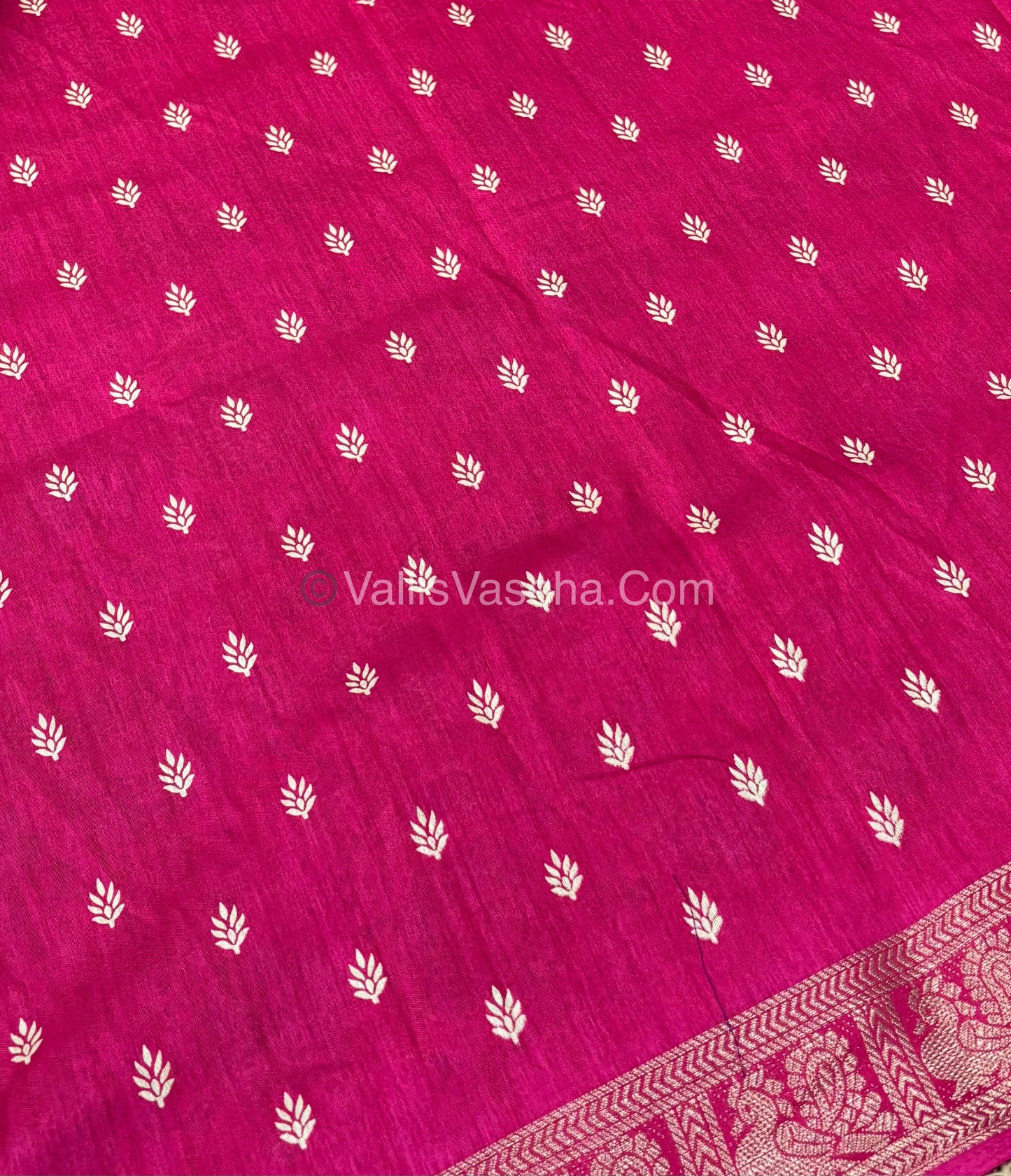 Casual Wear - Fancy Viscose Mulberry Silk - Dark Pink Shade - VVFMS001
