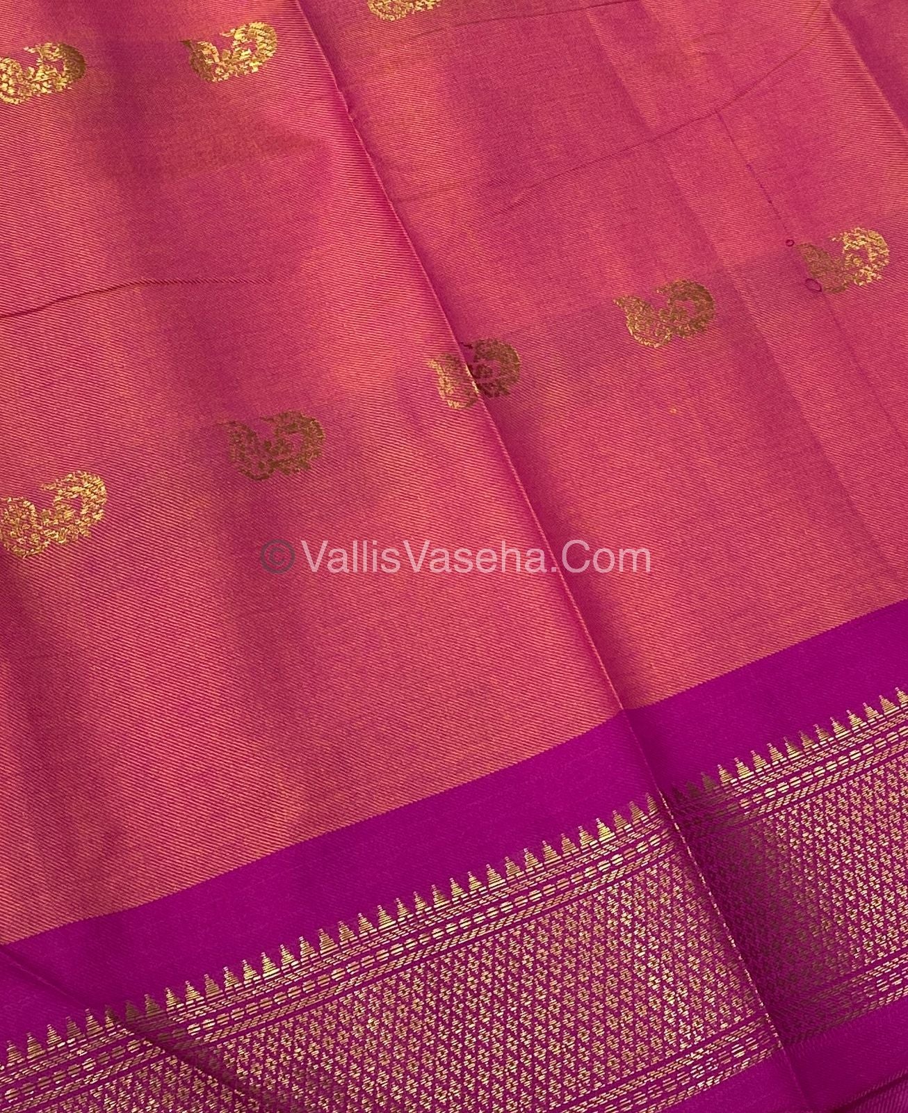 Semi Silk -  Lemon Yellow with Pink Combo VVSS001