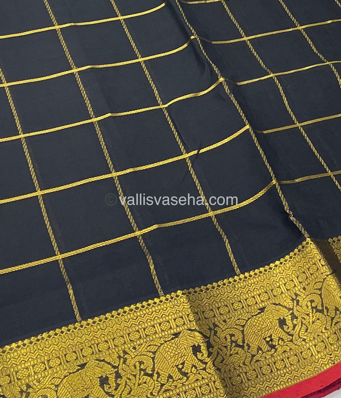 Pure Silk Cotton Saree - Border Vanasingara Design - VVBV001