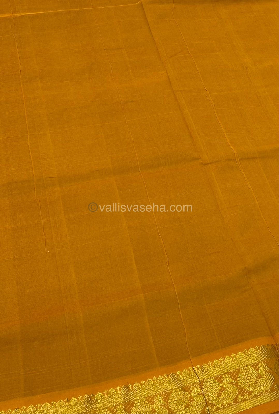 Semi Silk Cotton Saree - Dark Purplish Wine shade & Yellow Combo - VVSSC001