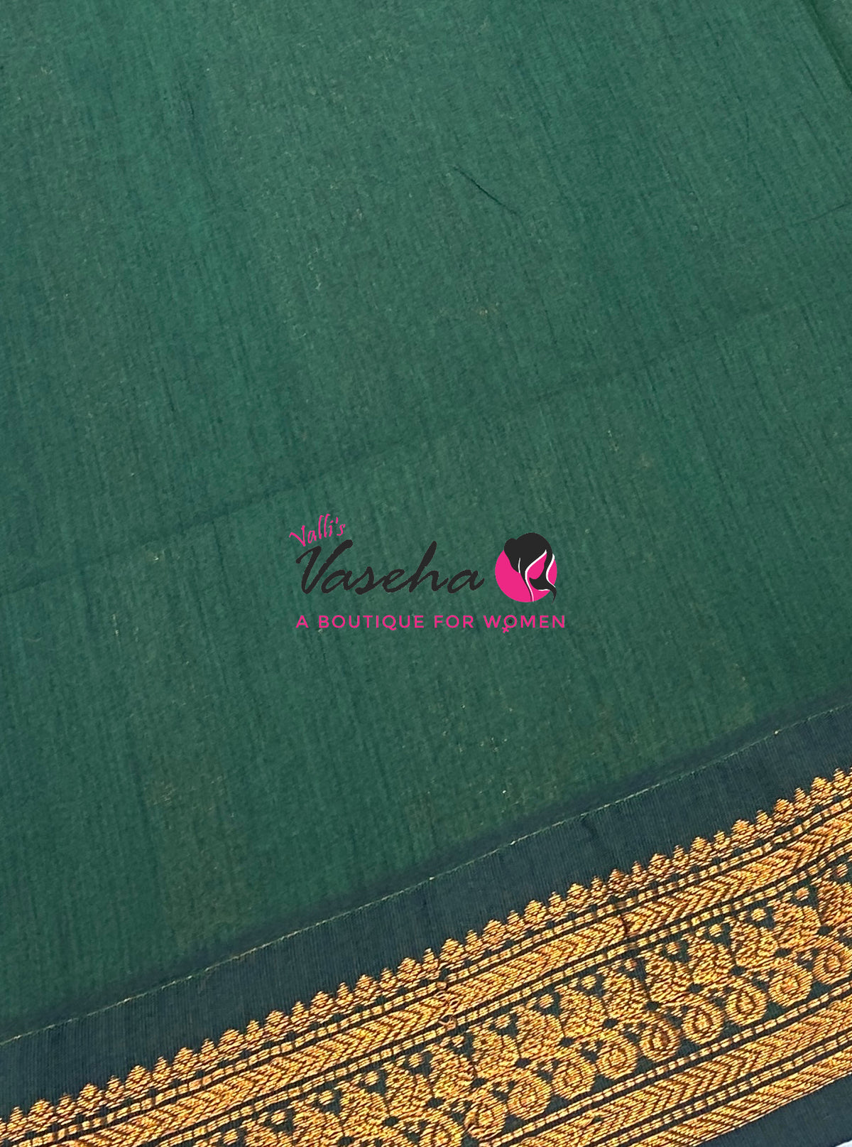 Kalyani Cotton Saree - Maroon With Green Shade - VVKC002