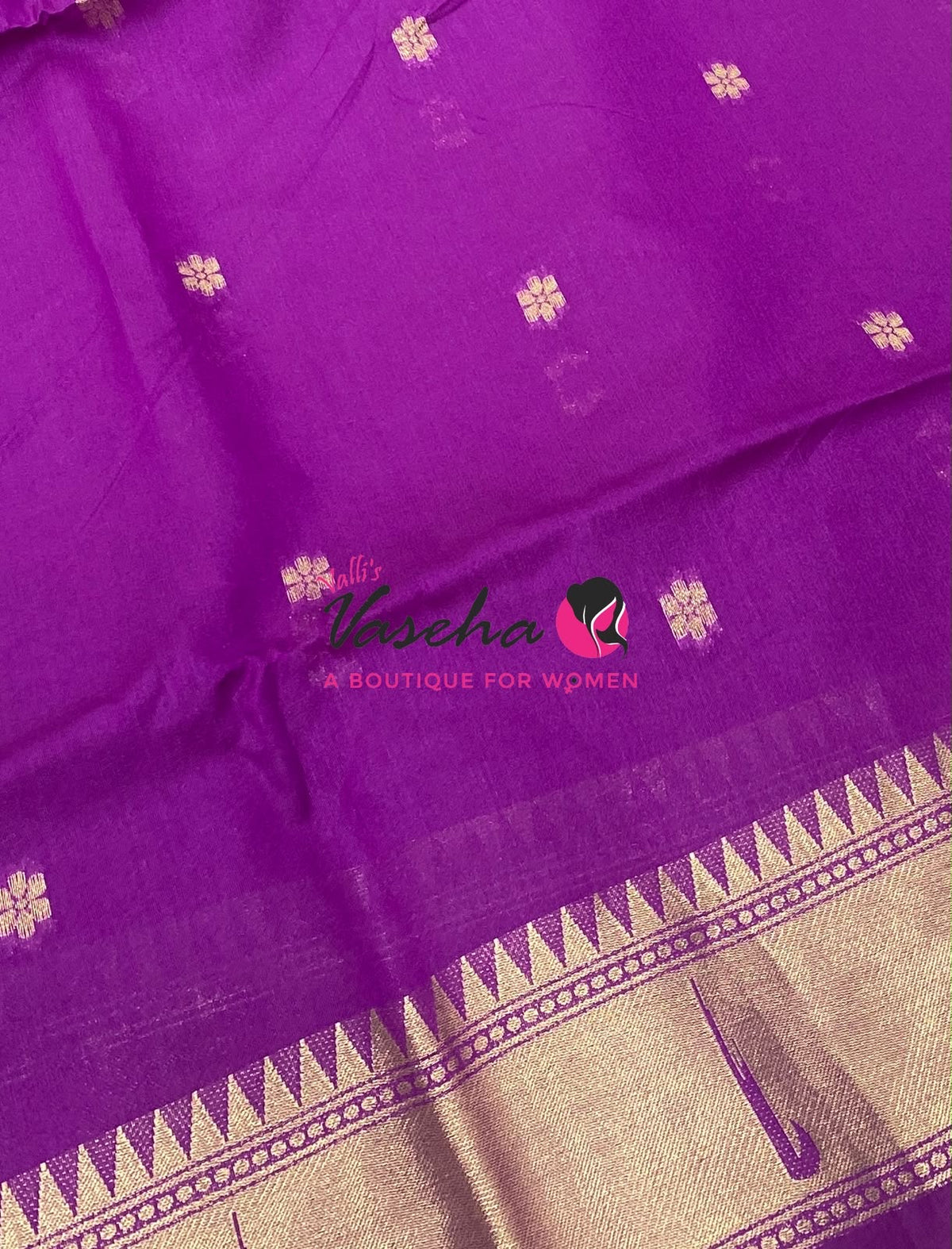 Semi Soft Paithani Saree - Purplish Pink Shade - VVSPS002