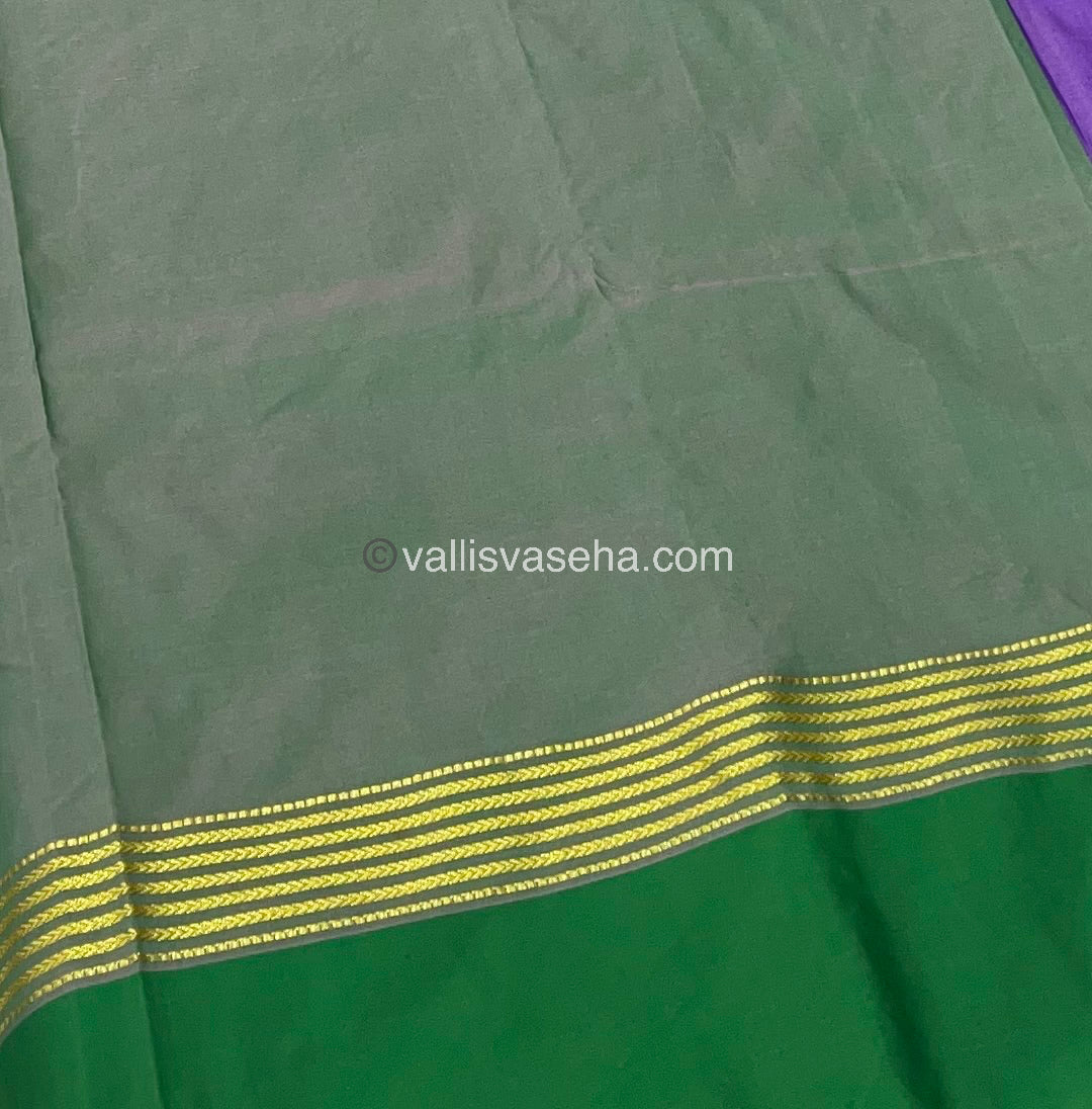 Semi Silk Saree - Kanchi Pattu Style - VVSSS004