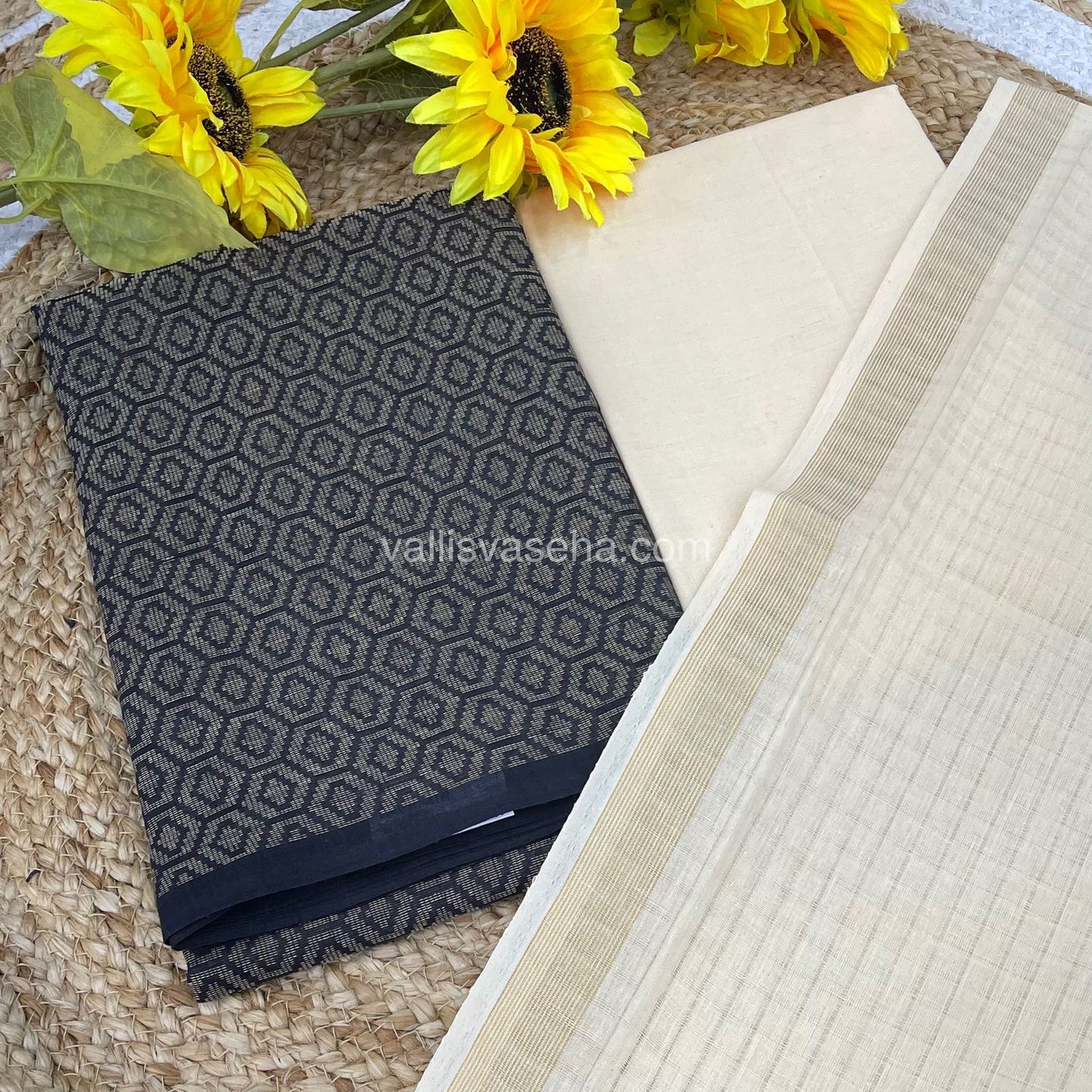 Salwar Material - Pure Cotton - Jacquard Design Set - VVJSM001 - 108275