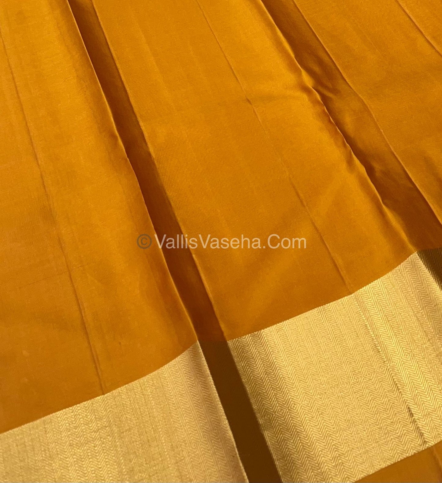 Pure Soft Silk Saree - Pink & Mustard Yellow Combo - VVPSS036
