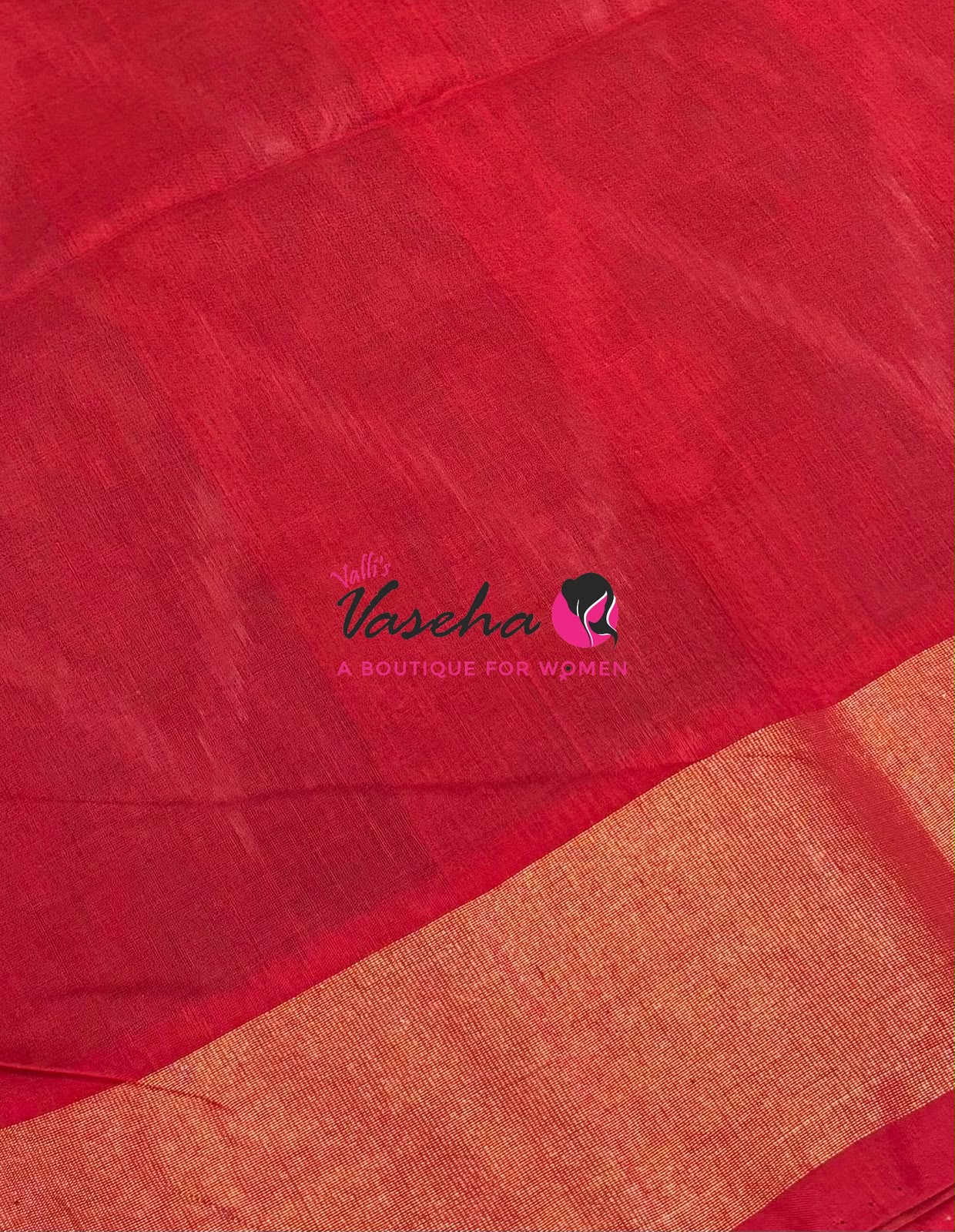 Pochampally Silk Cotton Saree - Blue & Red Shade - VVPPS001