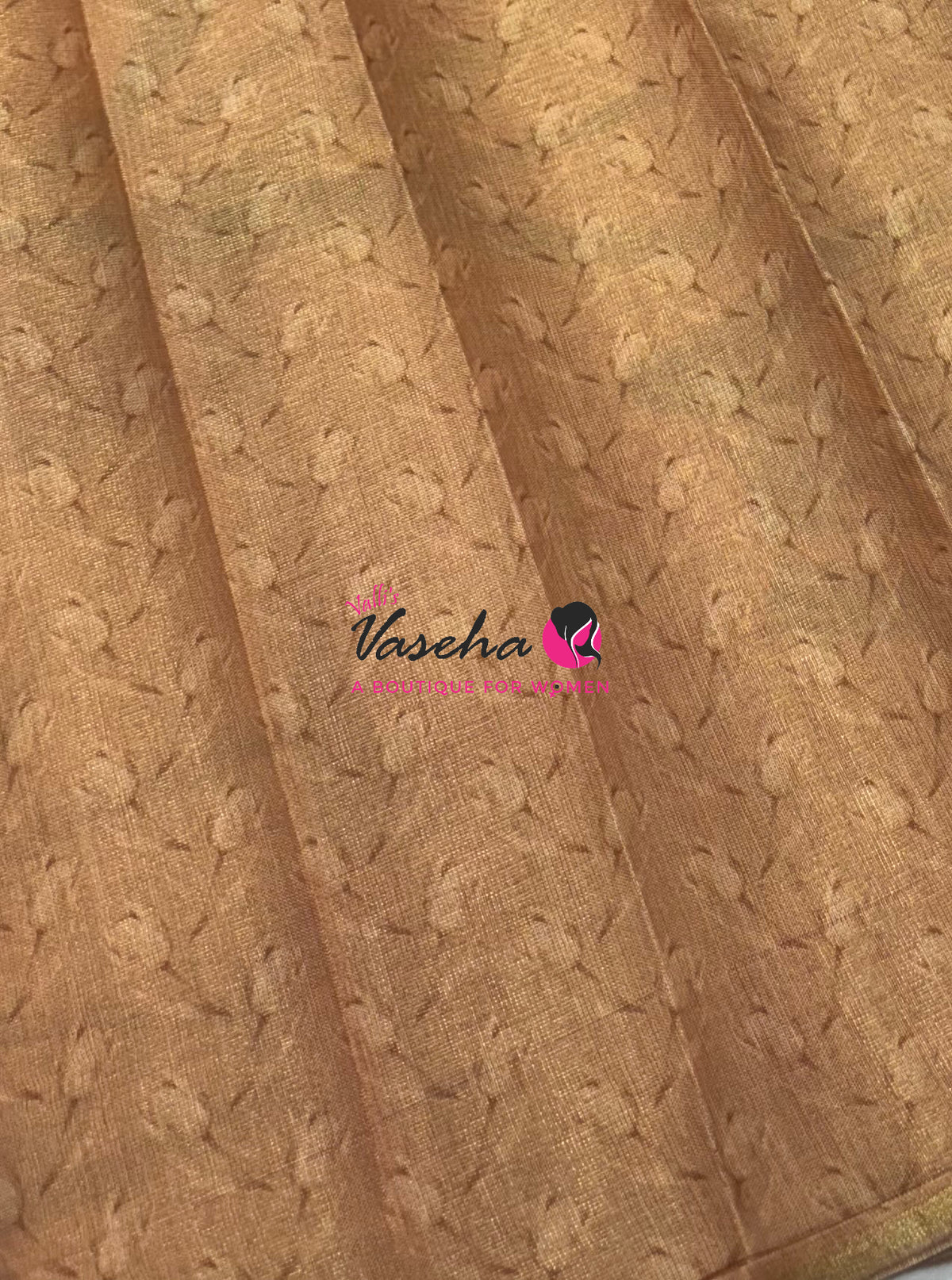 Linen Tissue Saree - Peach Shade - VVLTS006