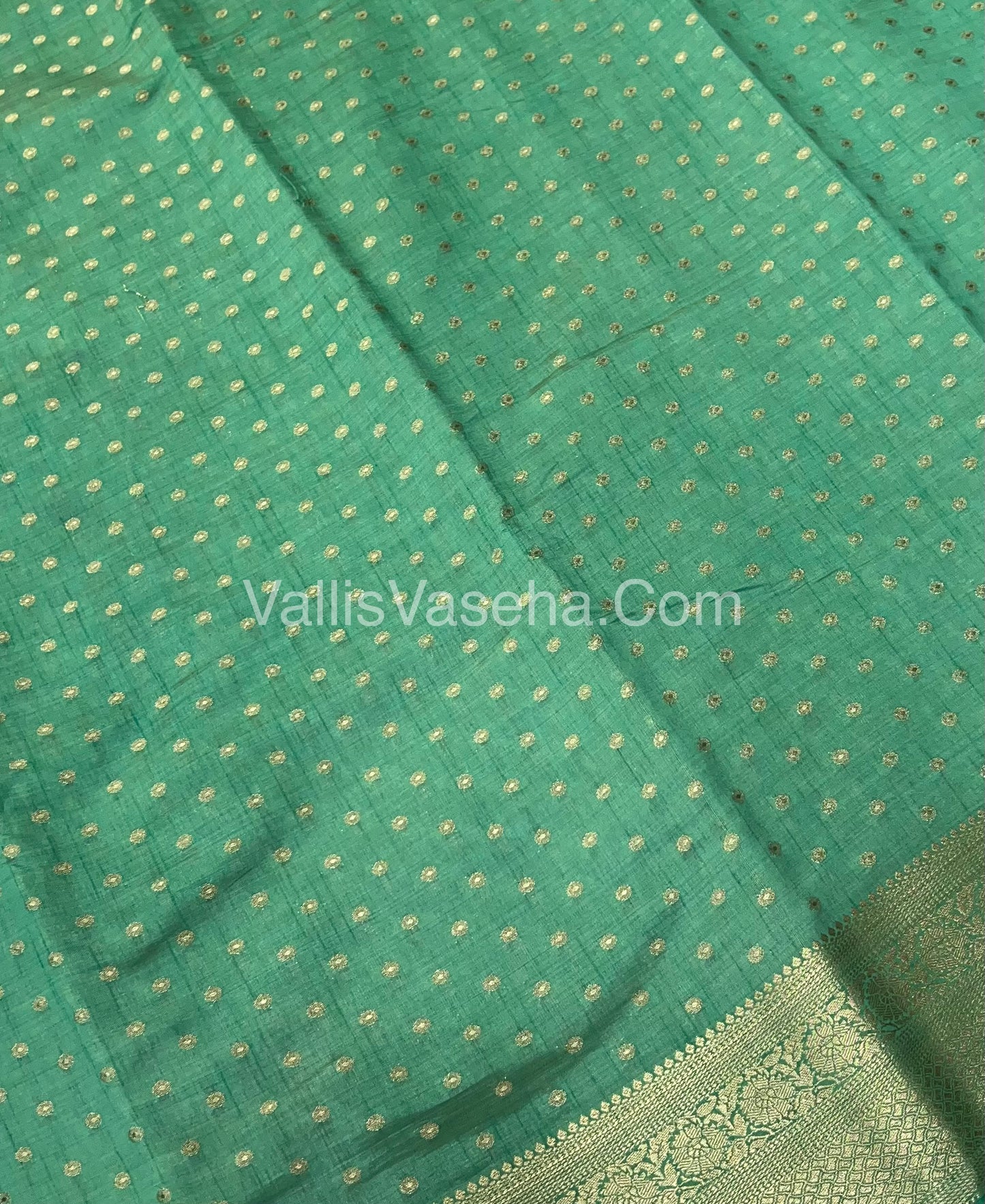 Semi Tussar Silk - Pastel Green Shade - VVSTS015