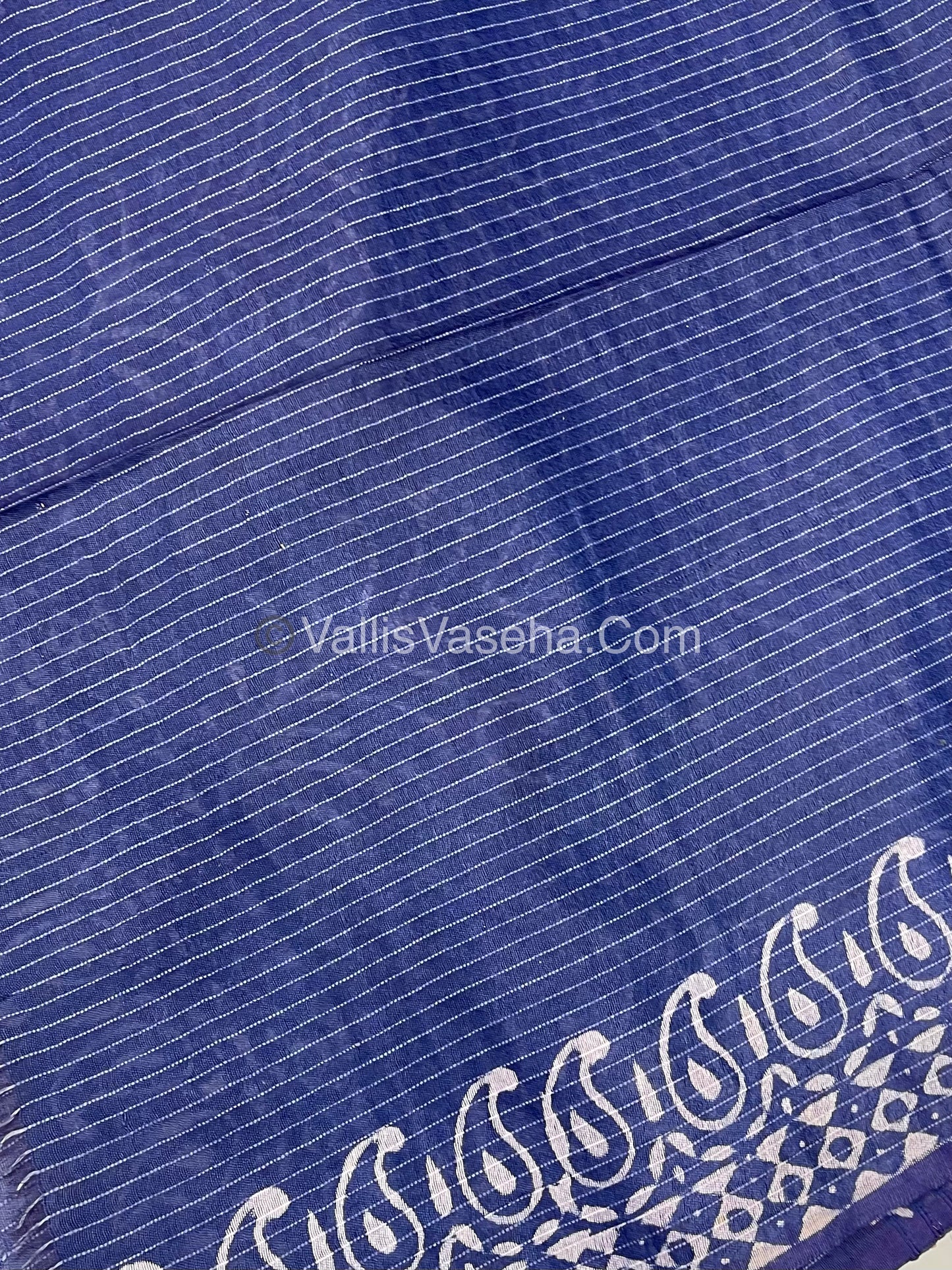 Bhagalpuri Silk | Pink with Blue Shade |VVBS009