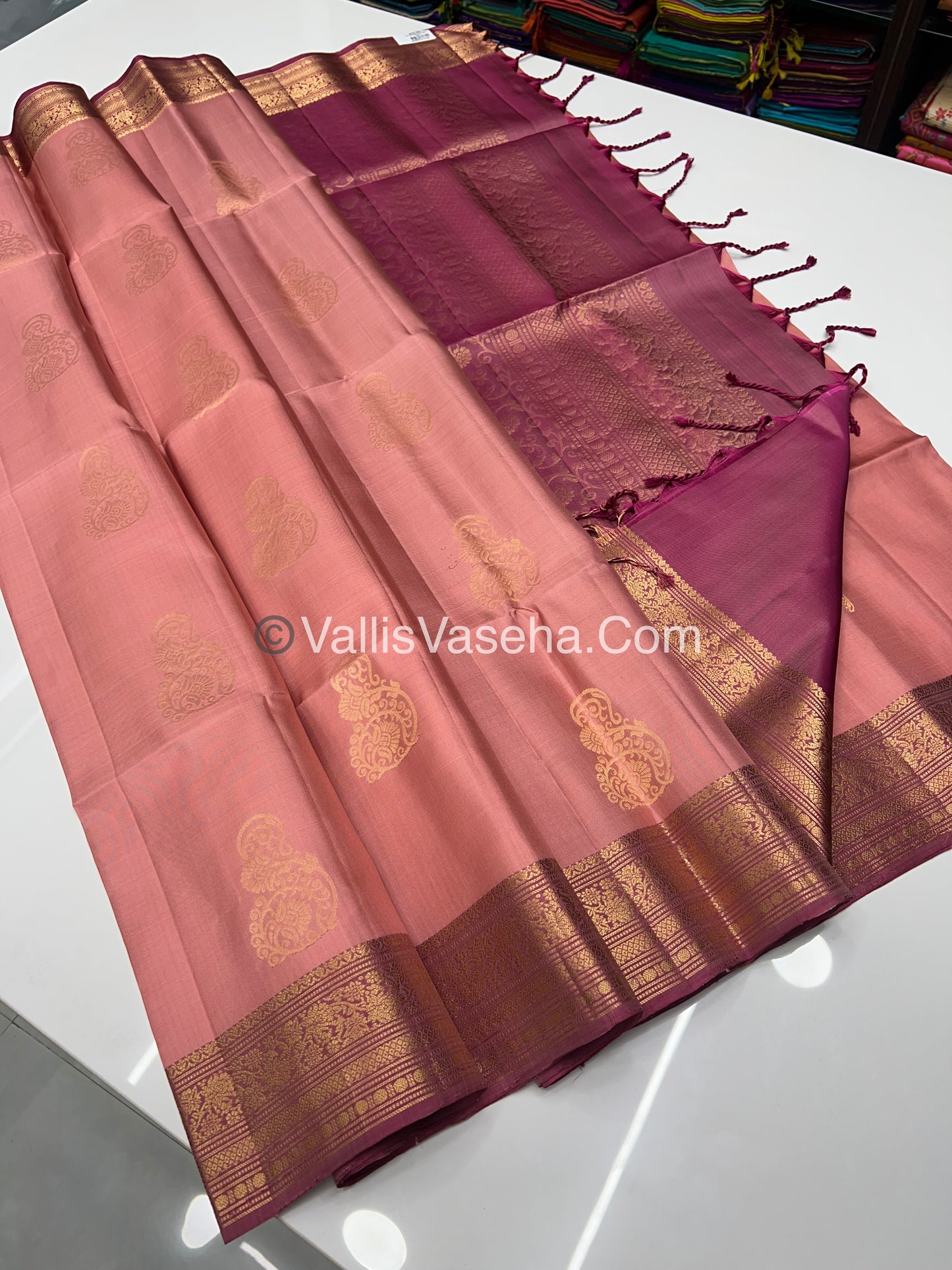 Pure Soft Silk Saree - Kanchi Border - VVPSS033
