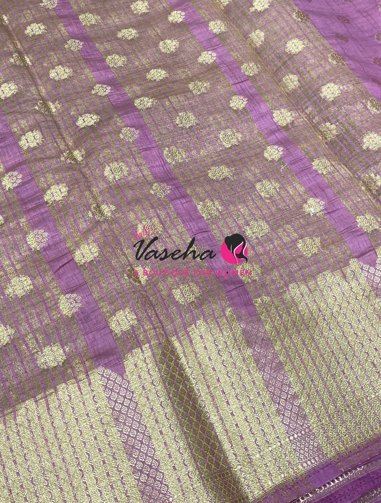Semi Tussar Silk Saree | Onion Pink Shade |VVSTS057