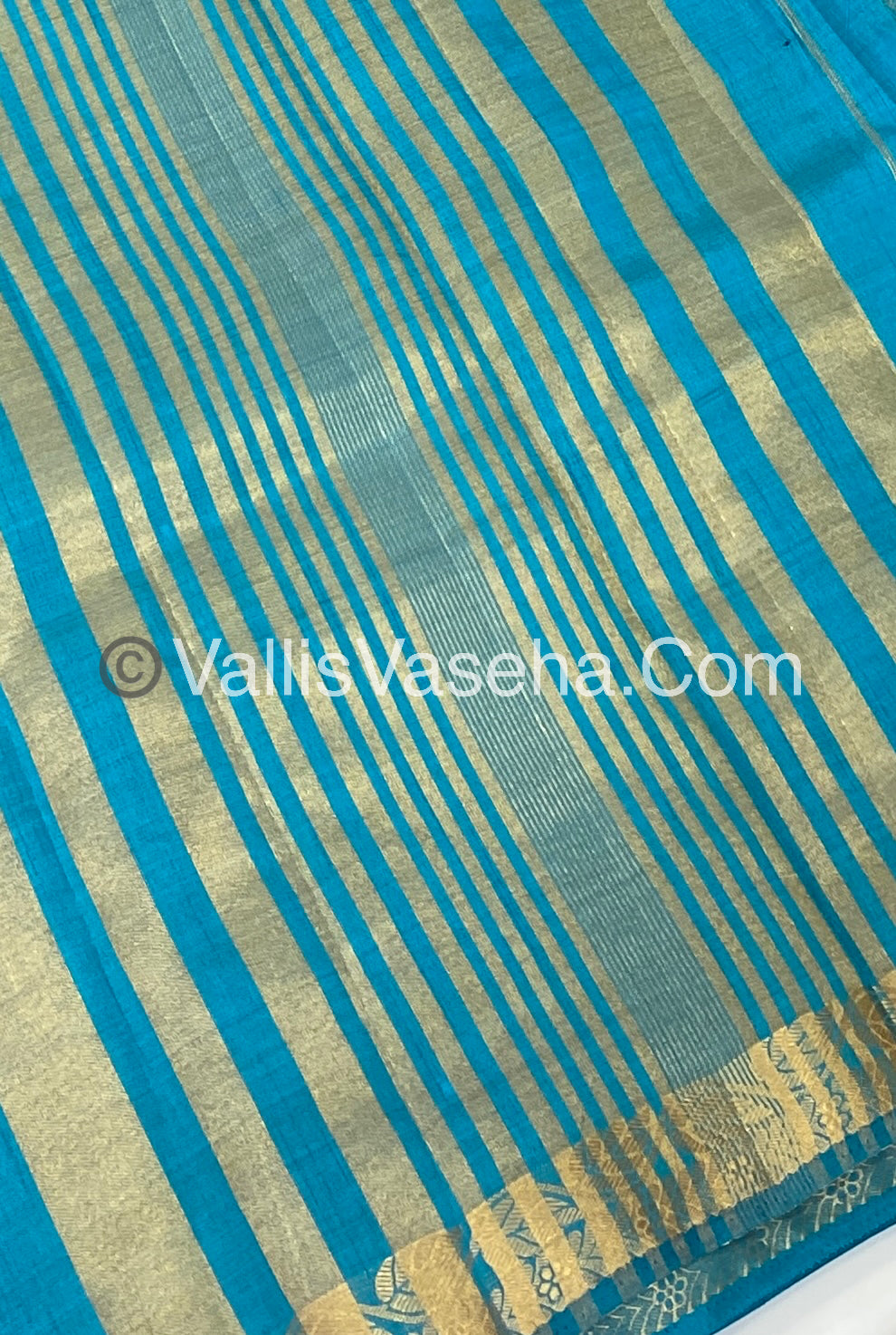 Semi Tussar Silk - Ramar Blue Shade - VVSTS003
