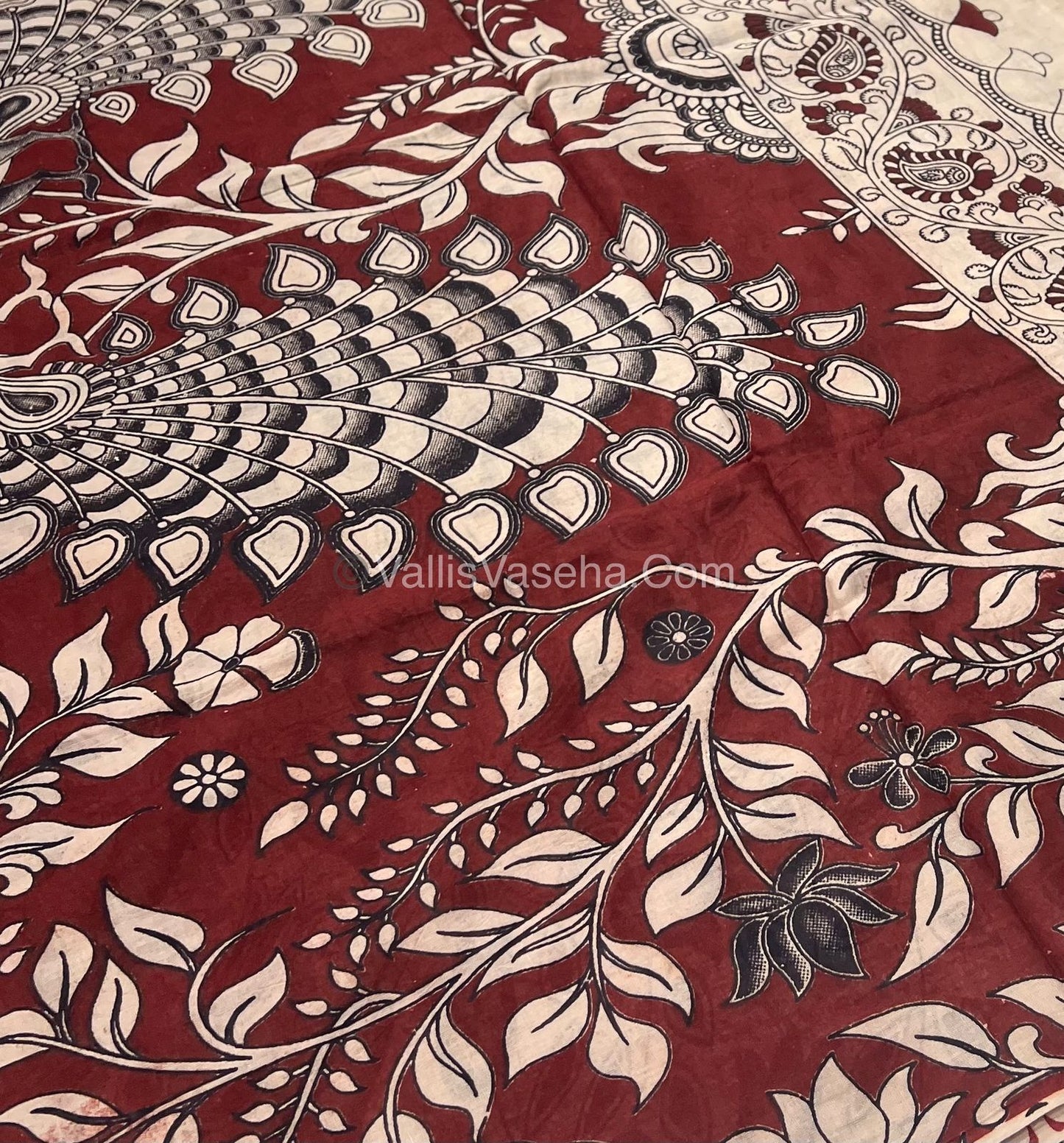 Pure Kalamkari Cotton Saree - VVPKC002