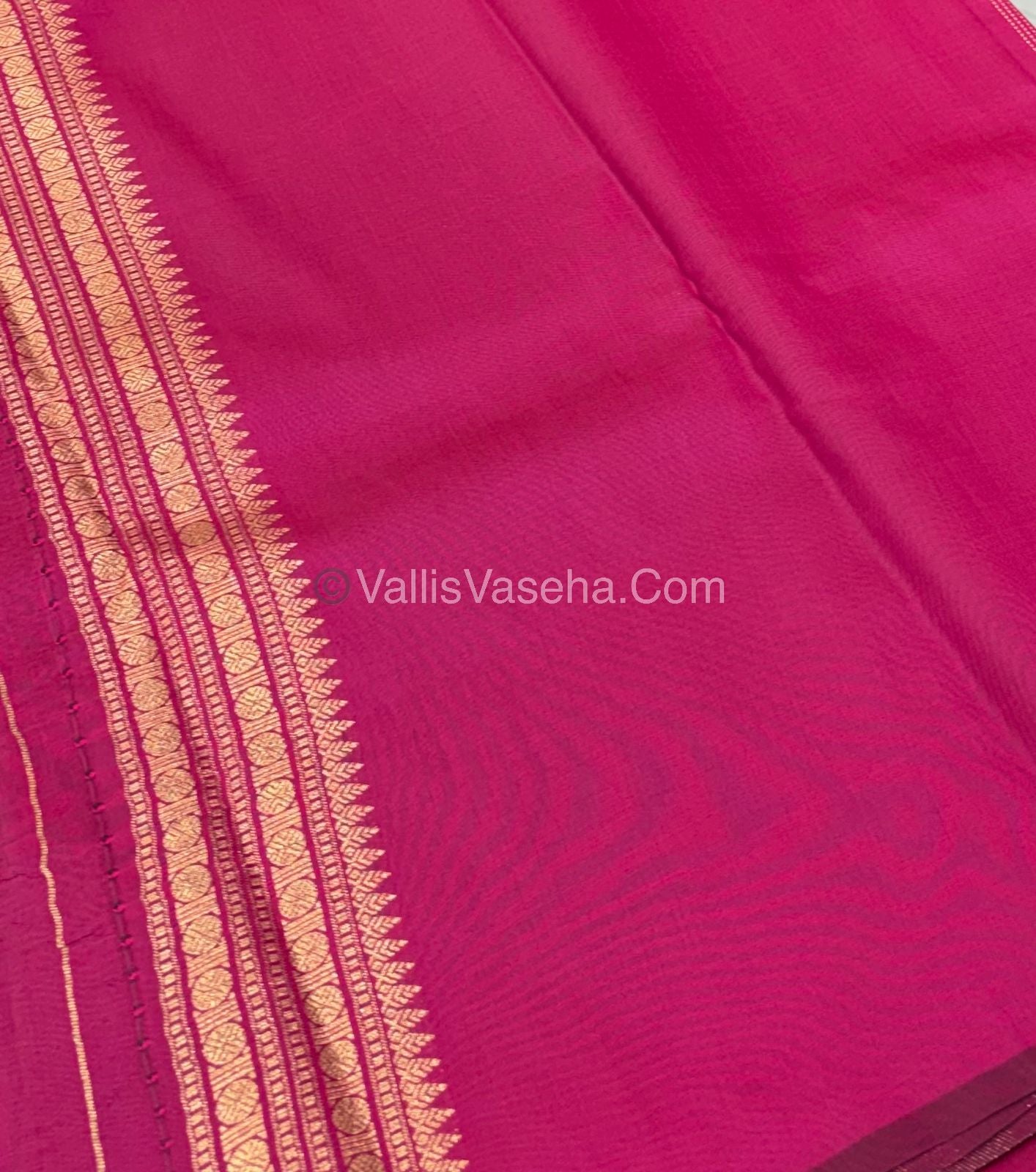 Semi Soft Silk - Border less - Pink Shade -VVSSS026