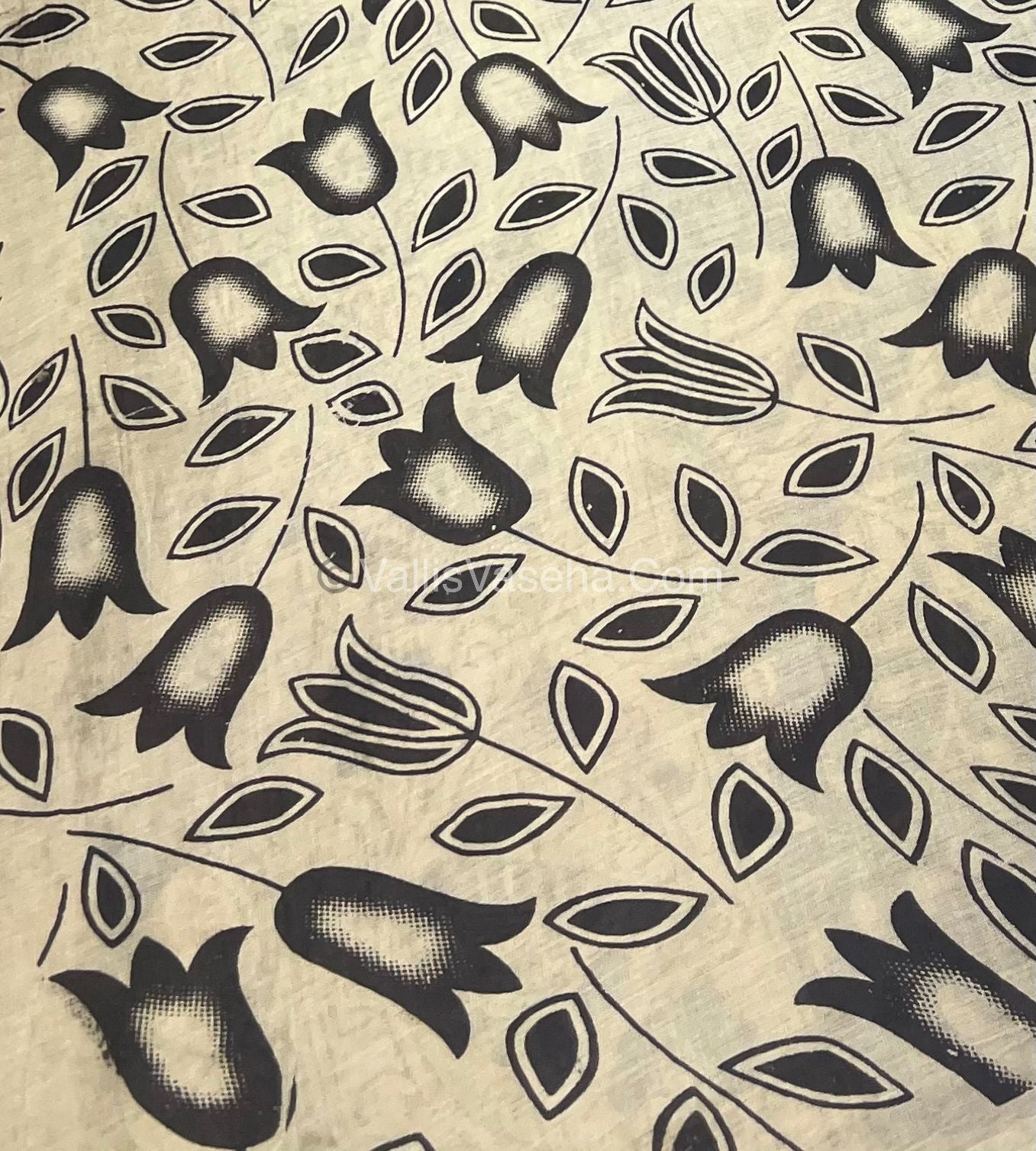 Pure Kalamkari Cotton Saree - VVPKC002