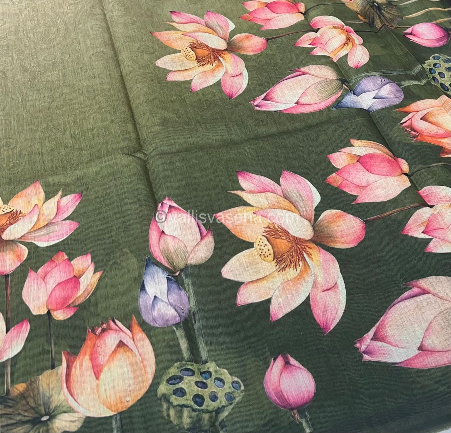 Semi Chanderi Saree - Digital Printed - VVSCD001