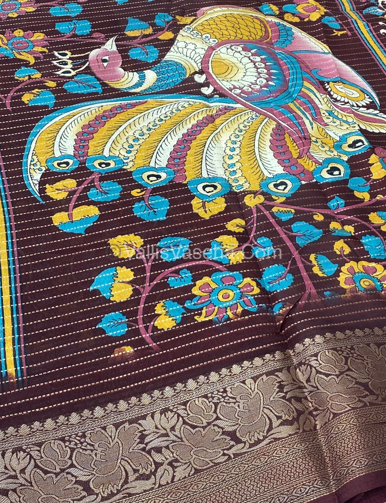 Semi Binny Silk - Vaira Voosi Design and Leaf prints - VVSDS005