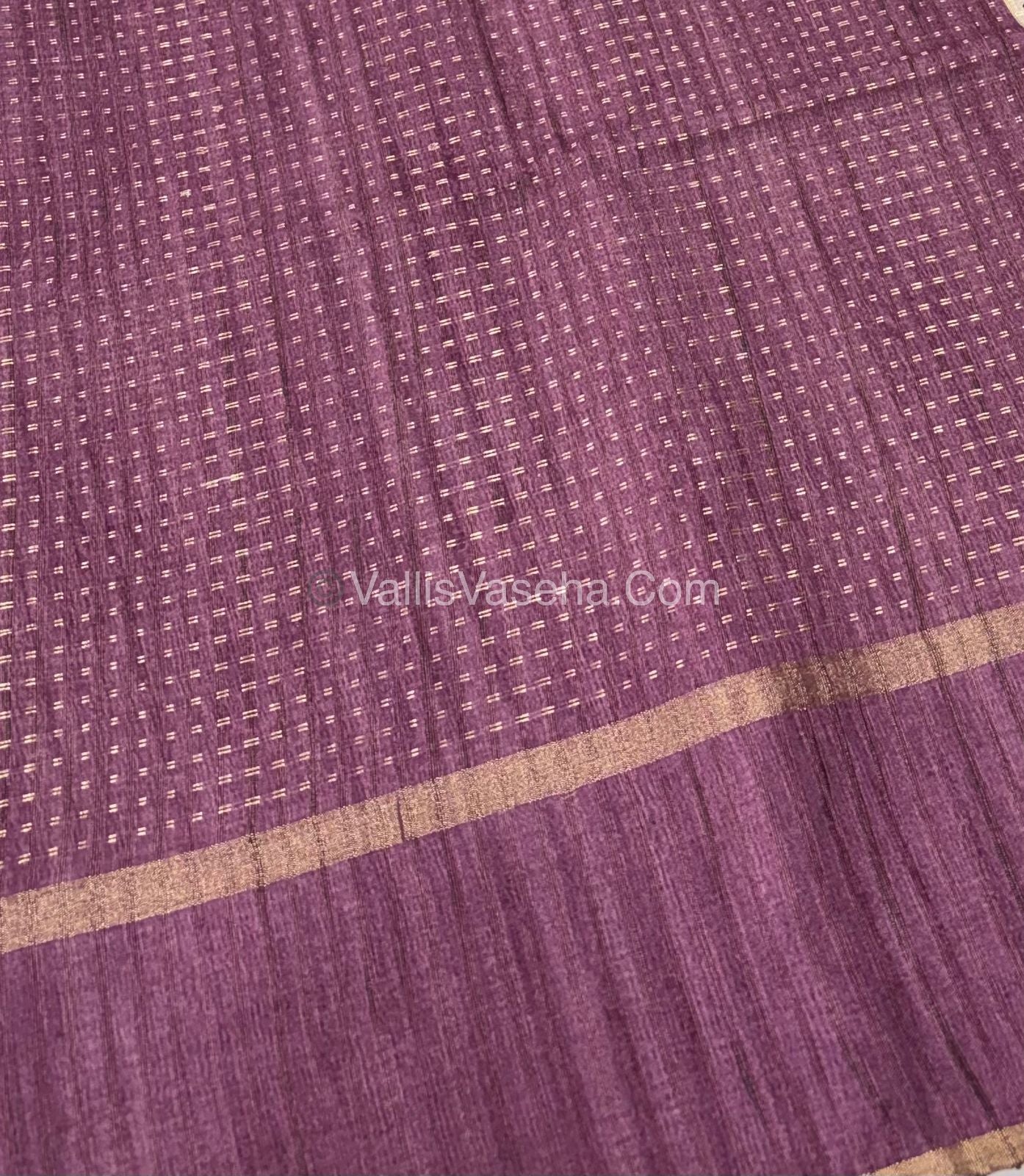Semi Tussar Silk - Vairavoosi Design - Multi colour - VVSTS038