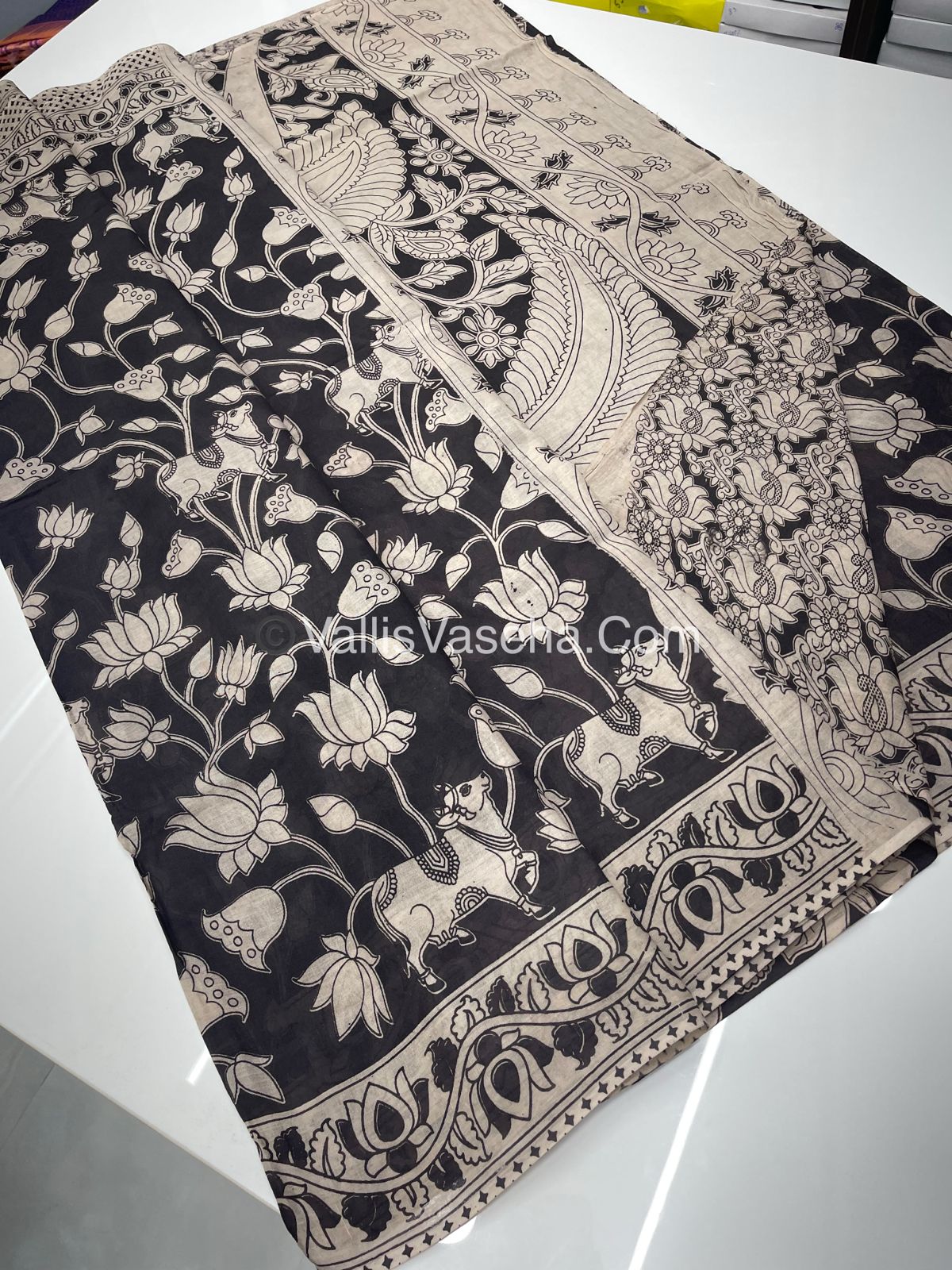 Pure Kalamkari Cotton Saree - VVPKC001